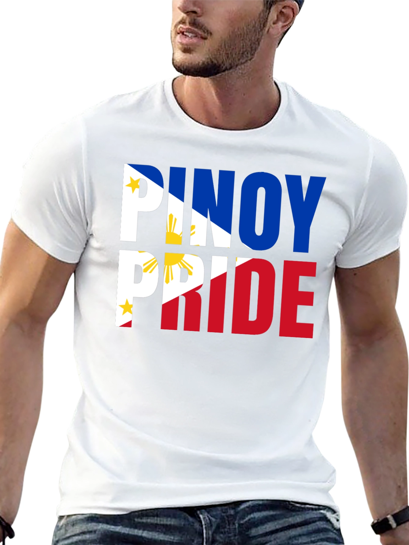 Pinoy Pride T-Shirt: Filipino Flag Inspired Design