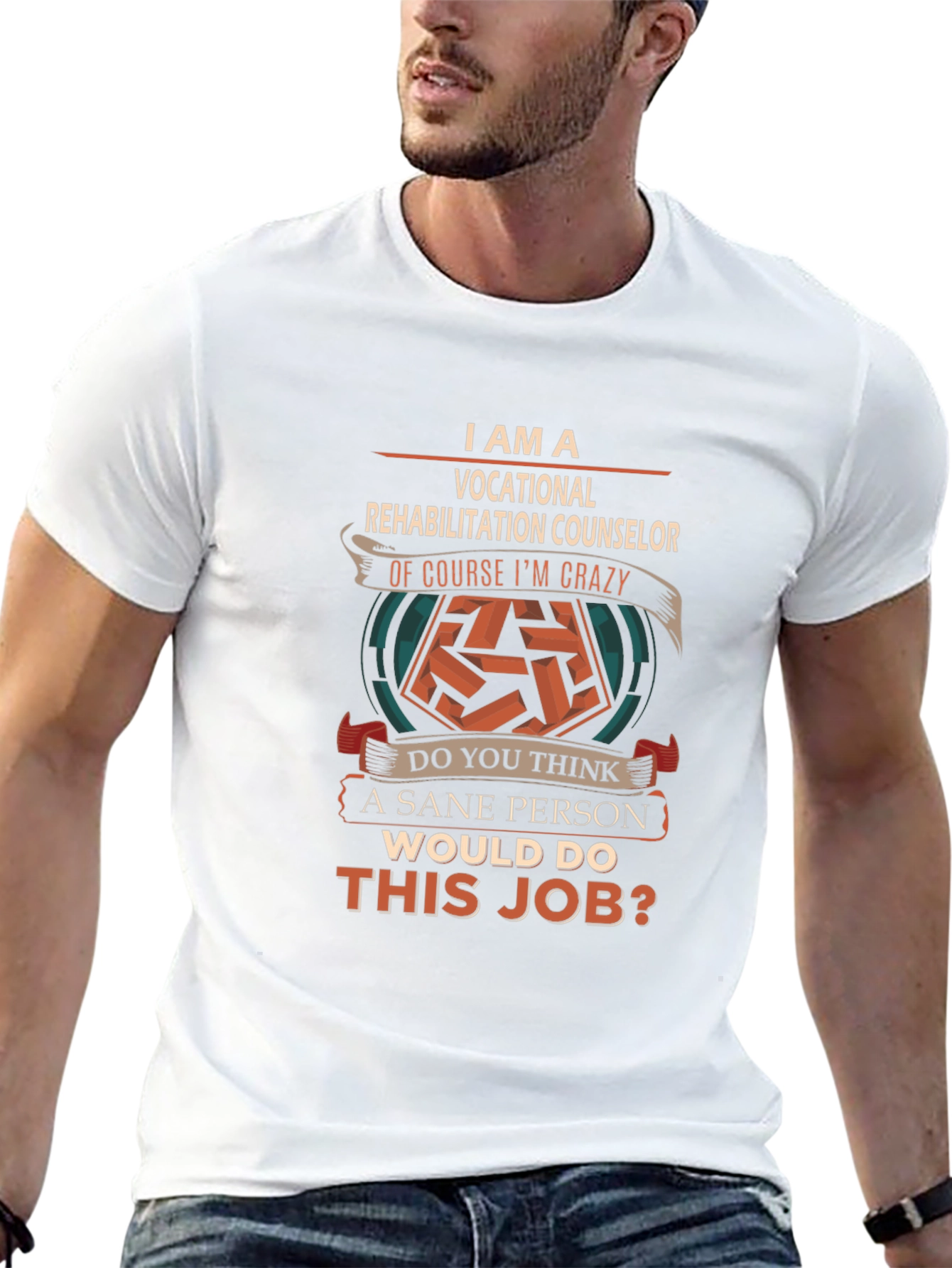 Vocational Rehabilitation Counselor Crazy Job T-Shirt