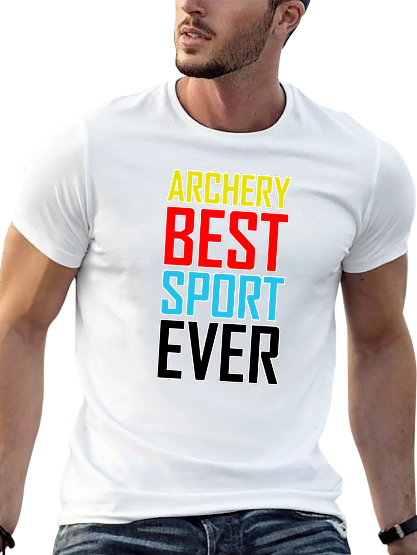 Archery Best Sport Ever T-Shirt Black Cotton Tee