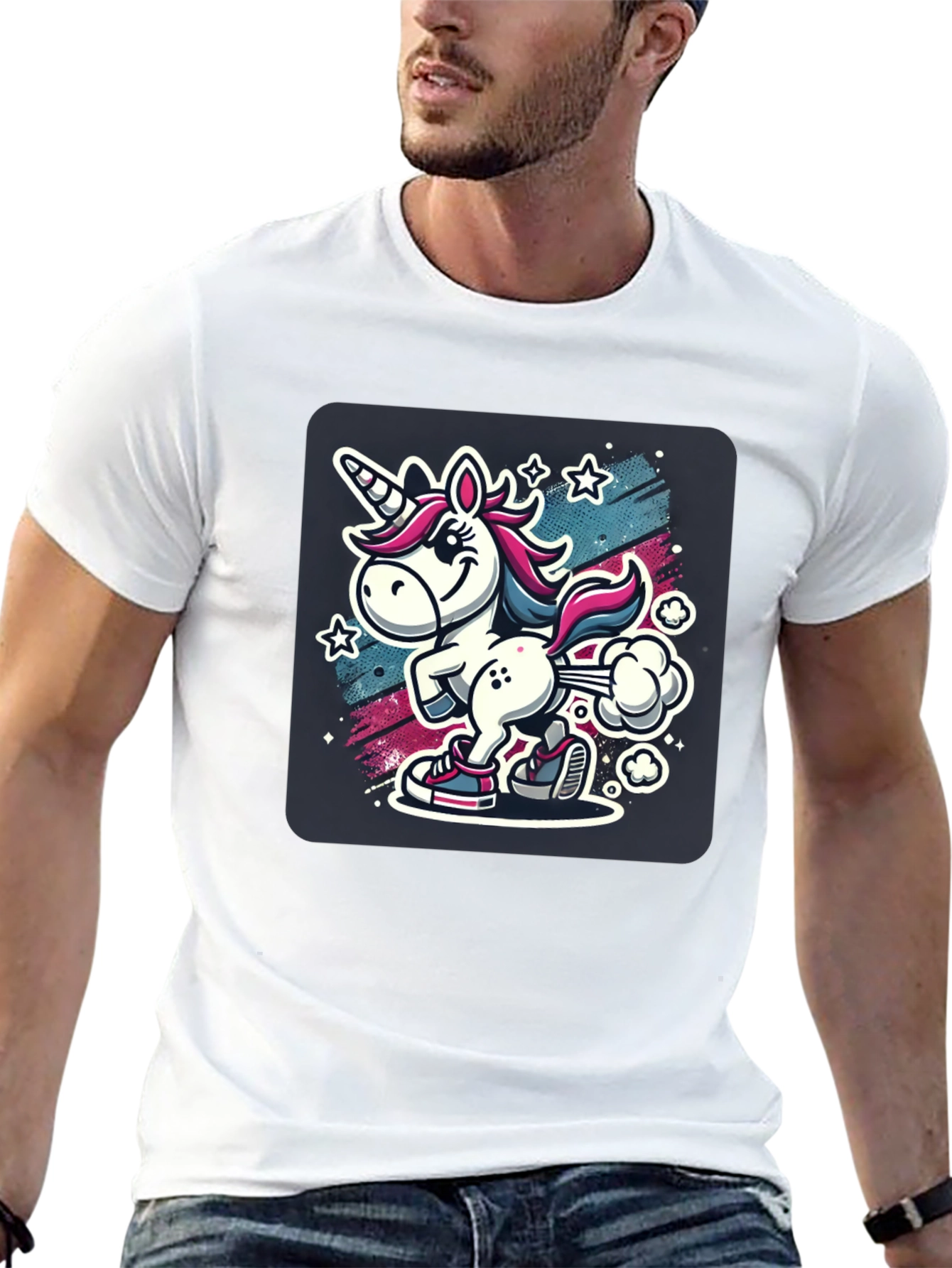 Funny Unicorn Cartoon T-Shirt