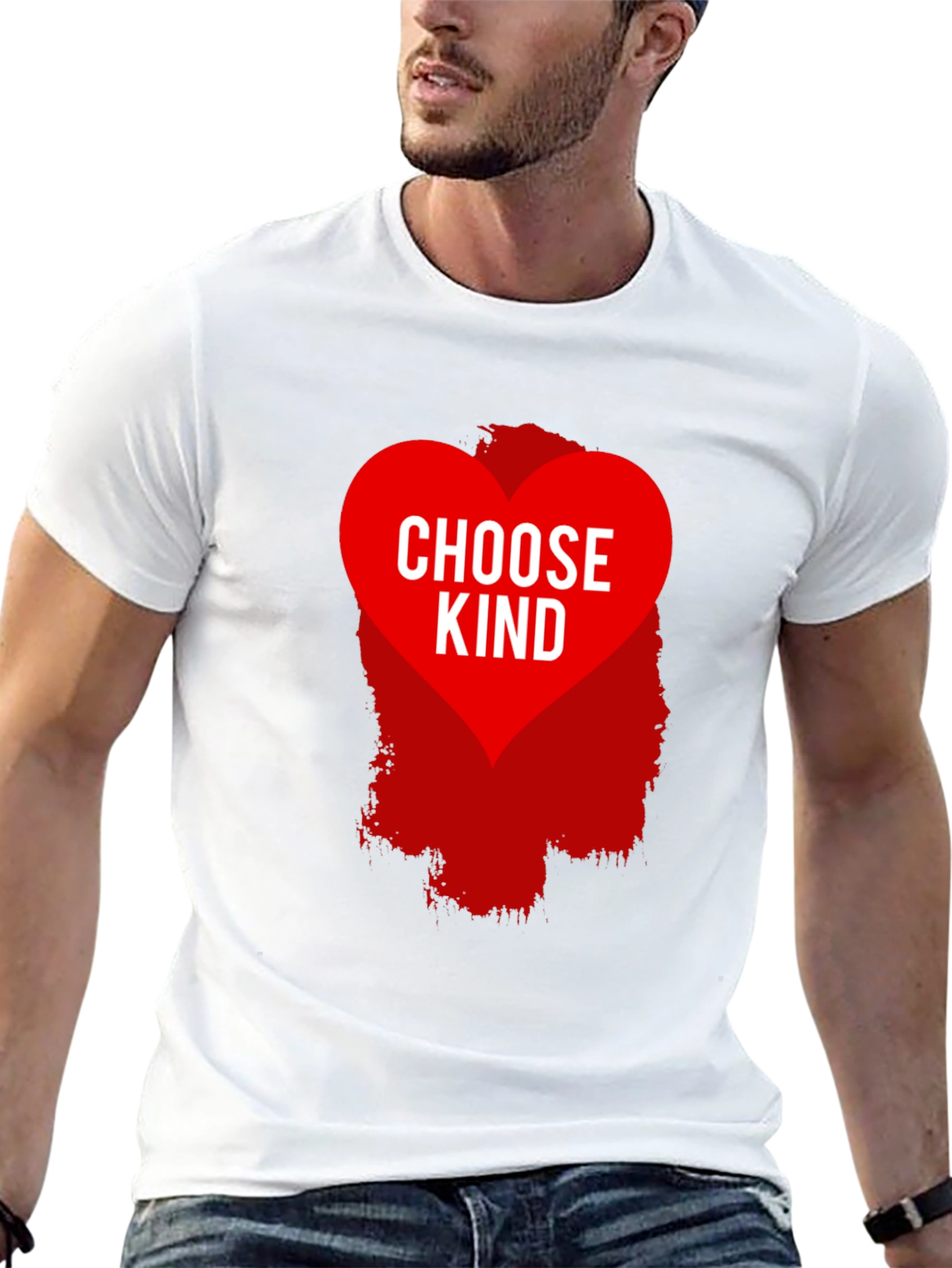 Choose Kind Graphic Tee - Black Cotton Blend Shirt