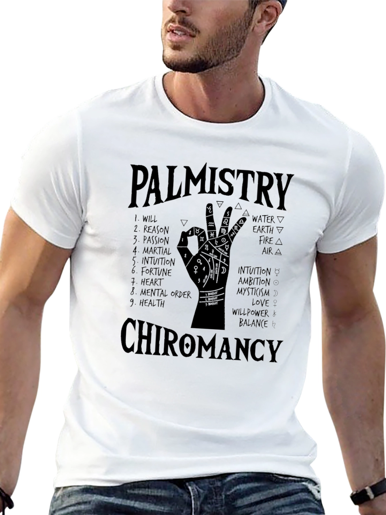 Palmistry Chiromancy Graphic T-Shirt