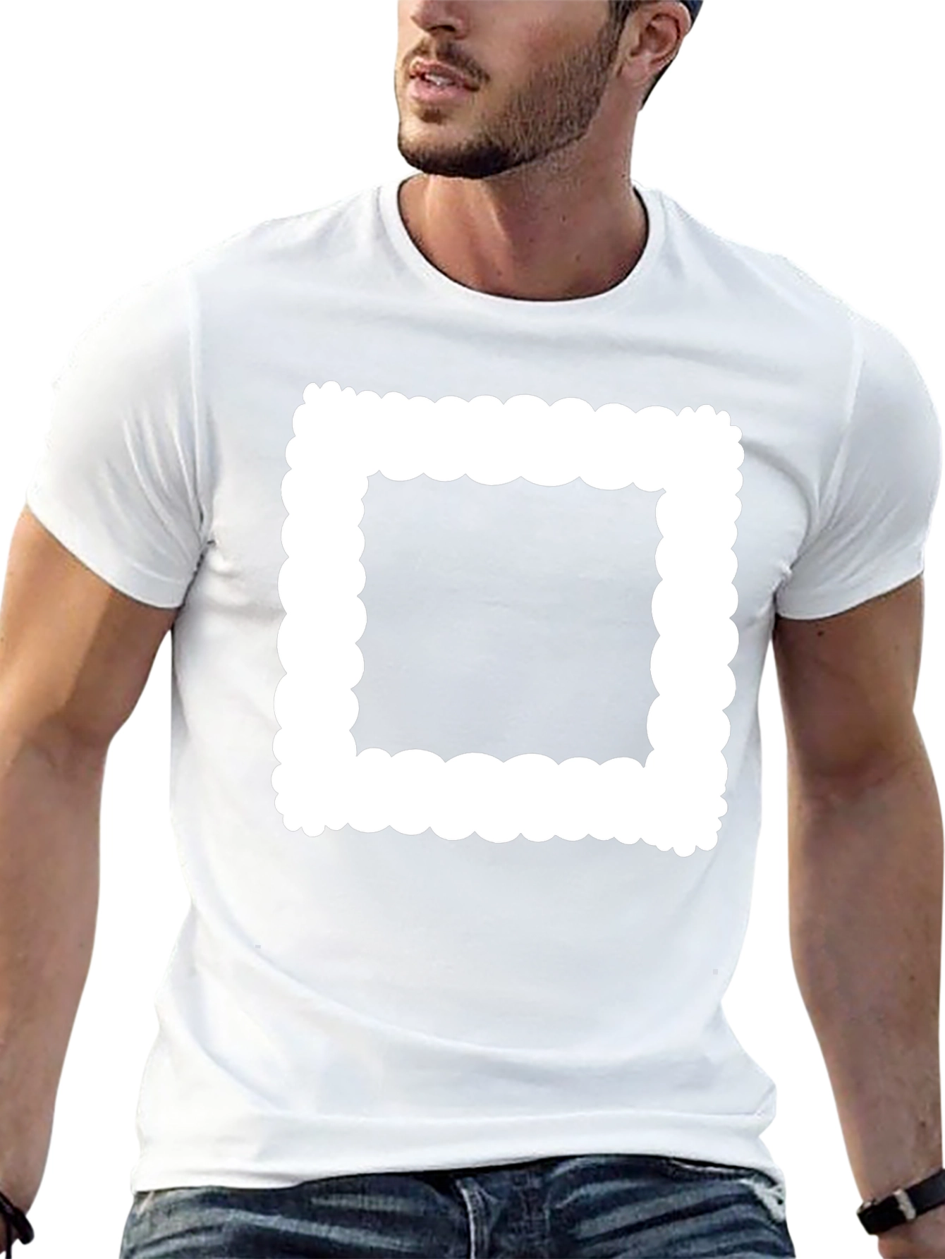 Abstract Graphic Black T-Shirt for Men