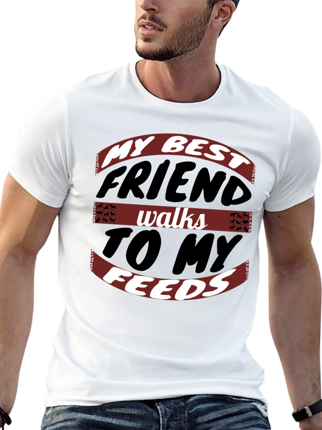 My Best Friend Walks to My Feeds Graphic Tee