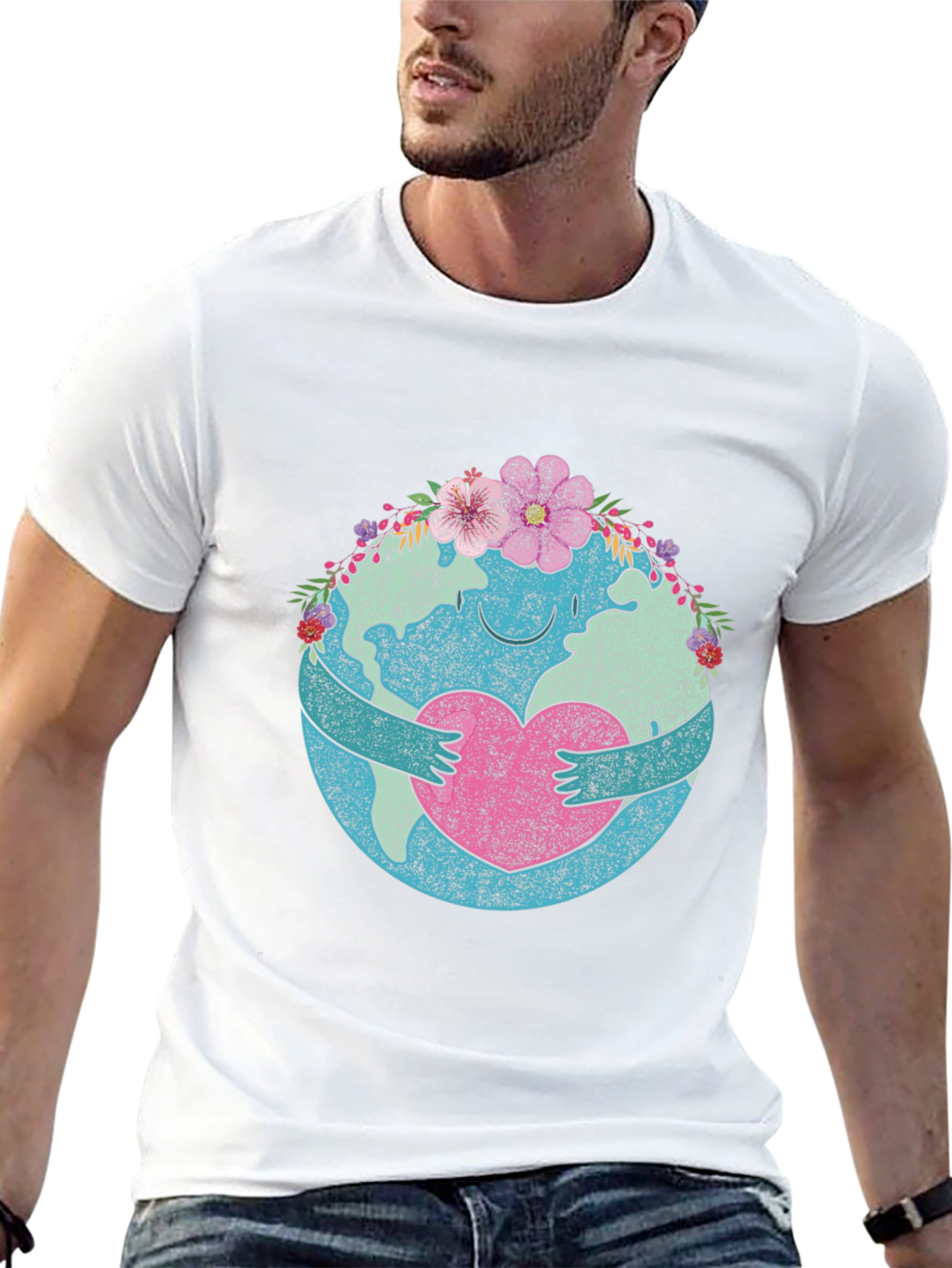 Earth Day Love Heart Hug T-Shirt