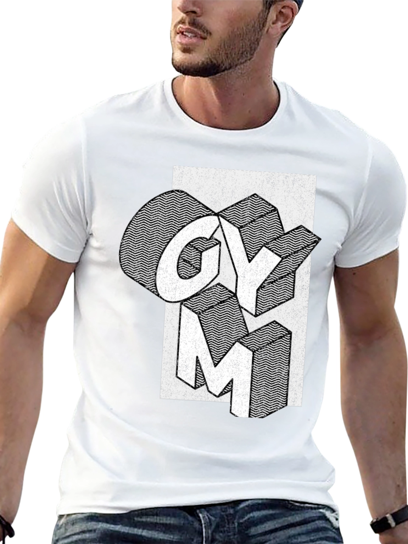 Gym Graphic T-Shirt - Black