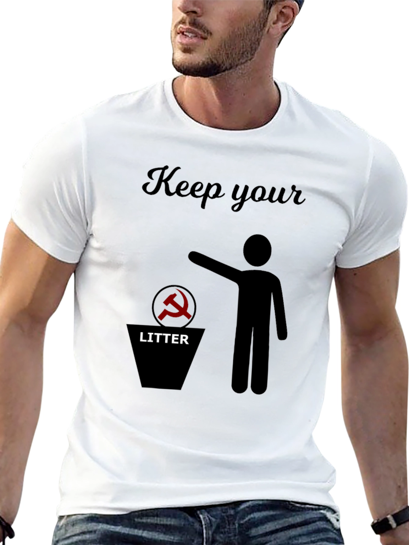 Anti-Communism T-Shirt: Keep Your Litter