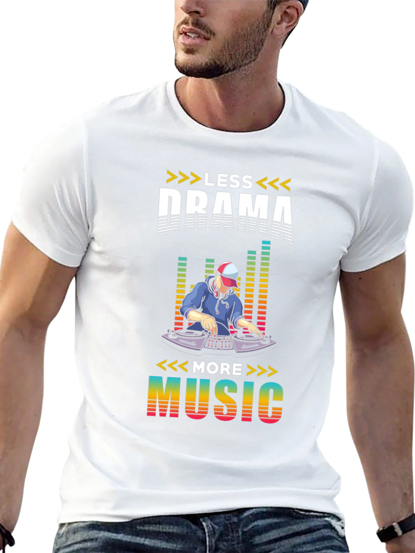 Less Drama More Music Graphic Tee