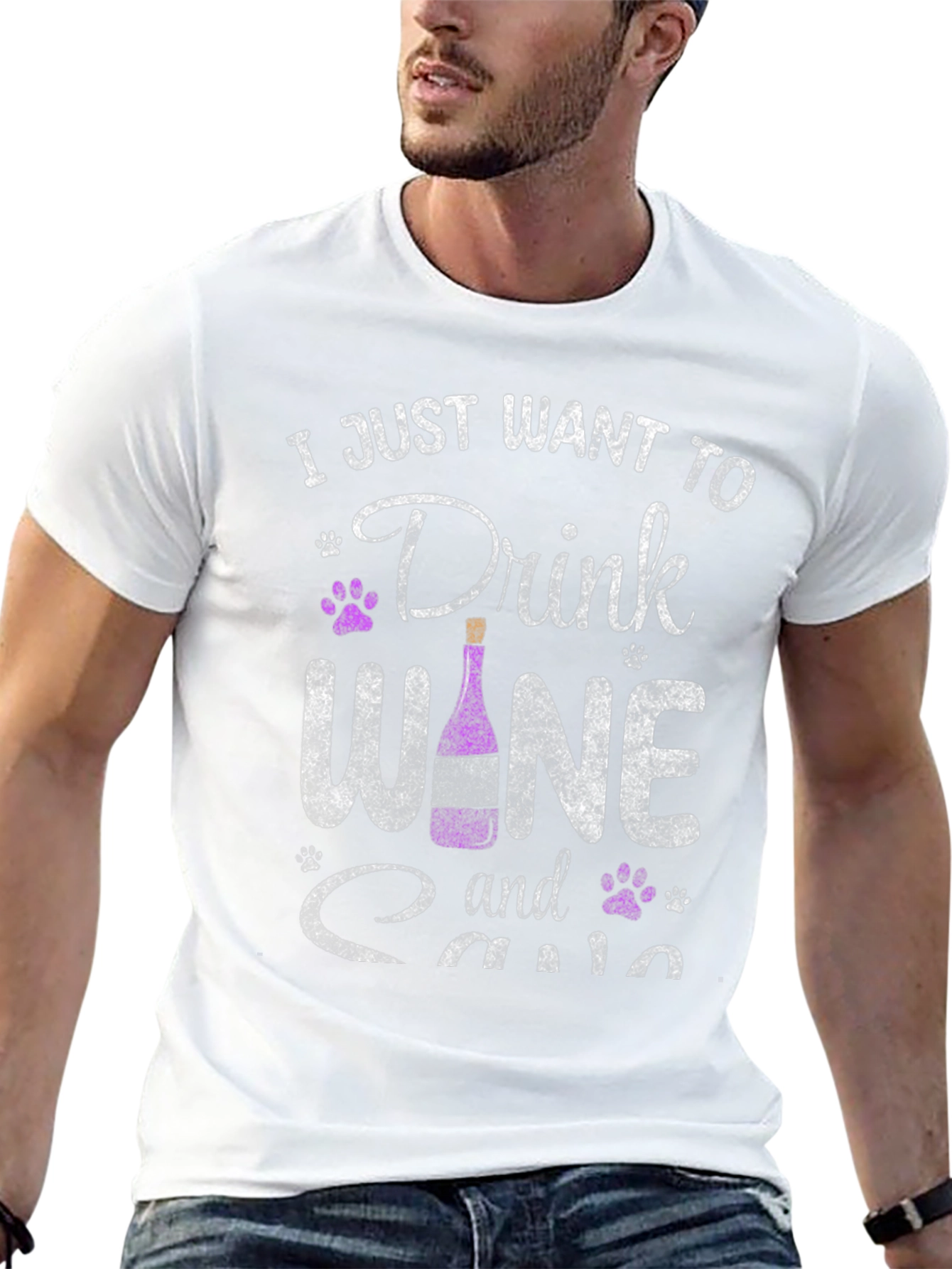 Wine & Cats Graphic Tee