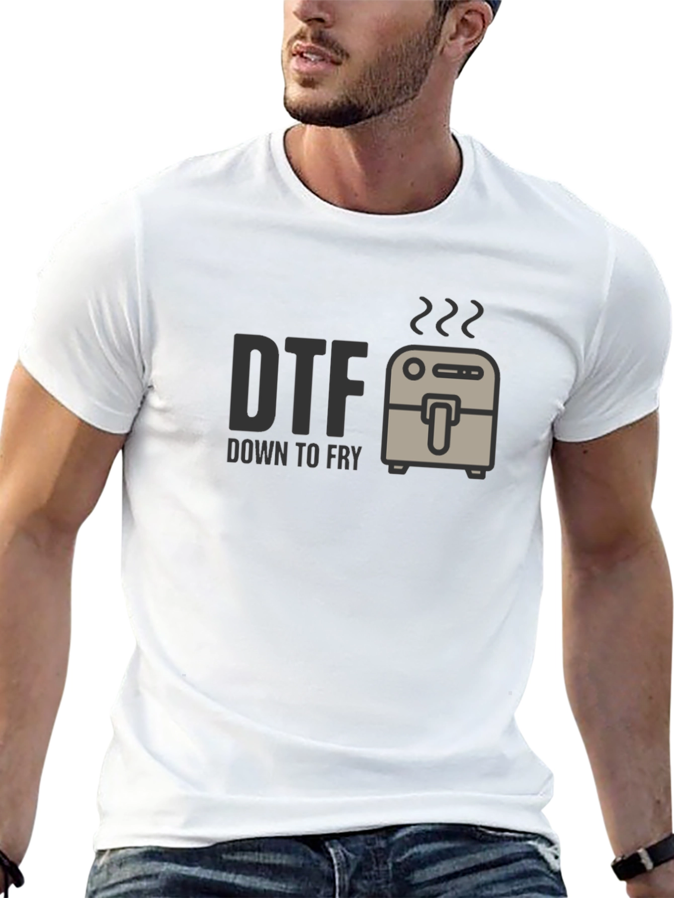 Down to Fry T-Shirt - DTF Funny Foodie Tee