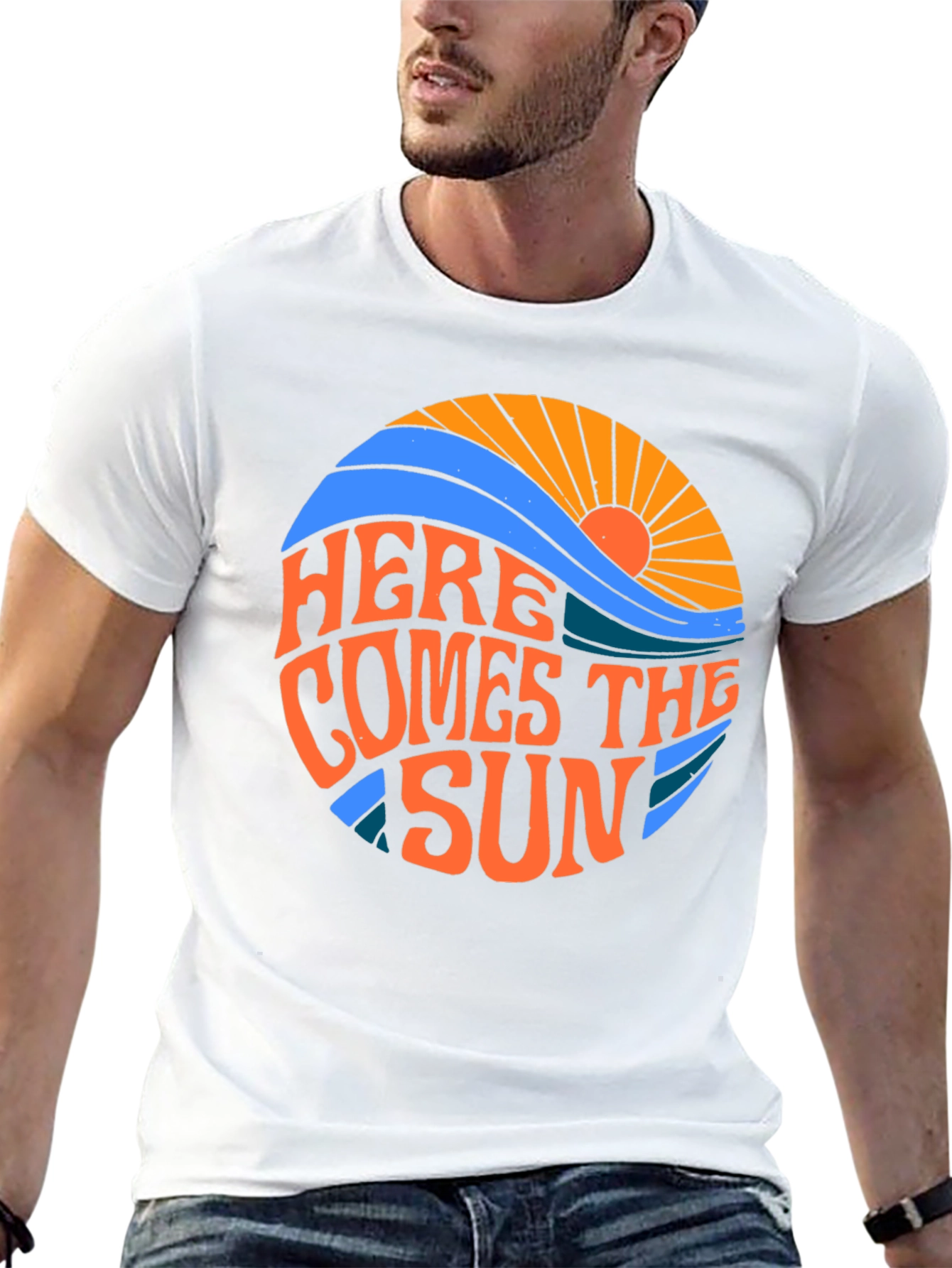 Retro Here Comes The Sun Graphic Tee