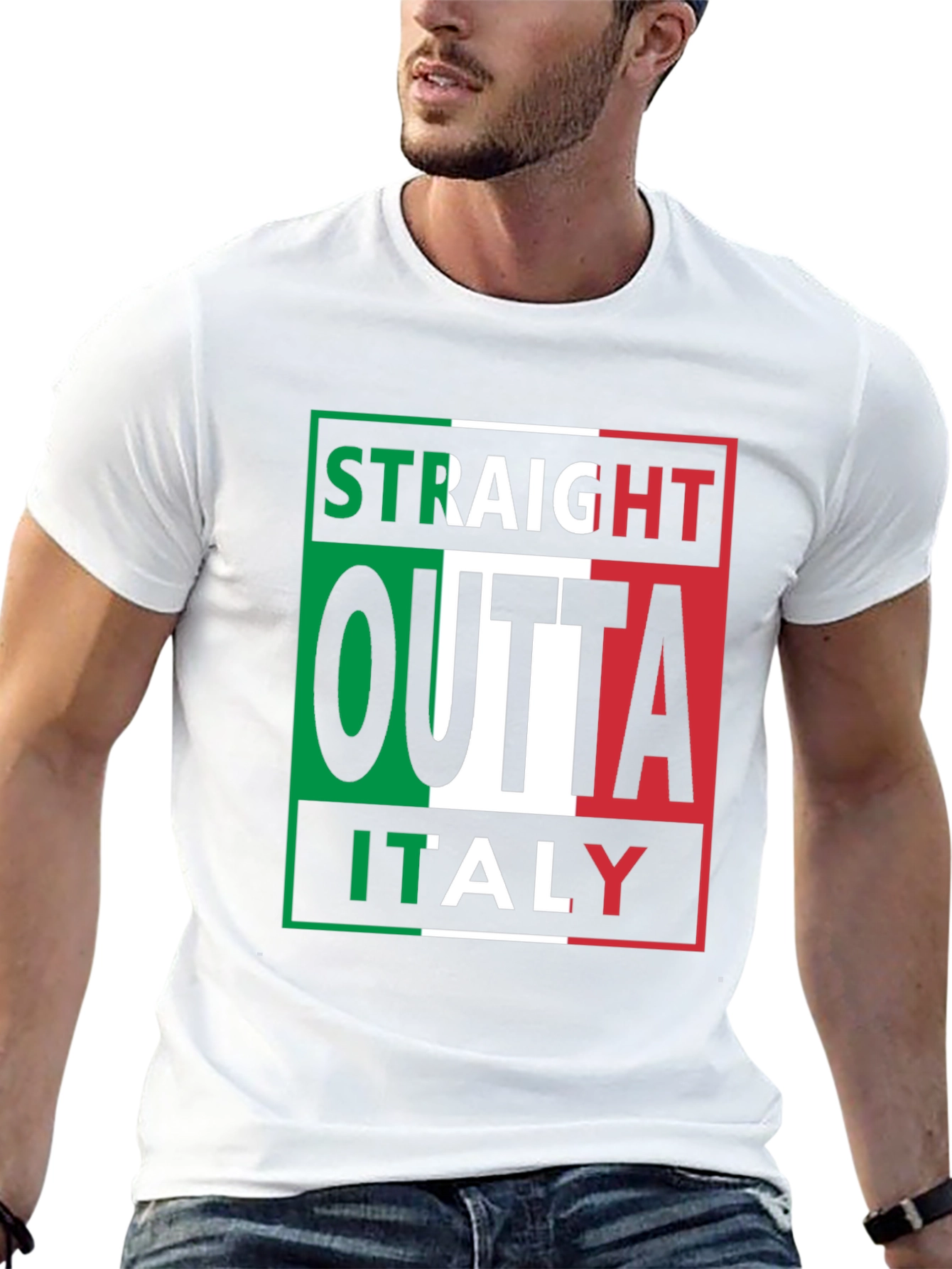 Straight Outta Italy Black T-Shirt