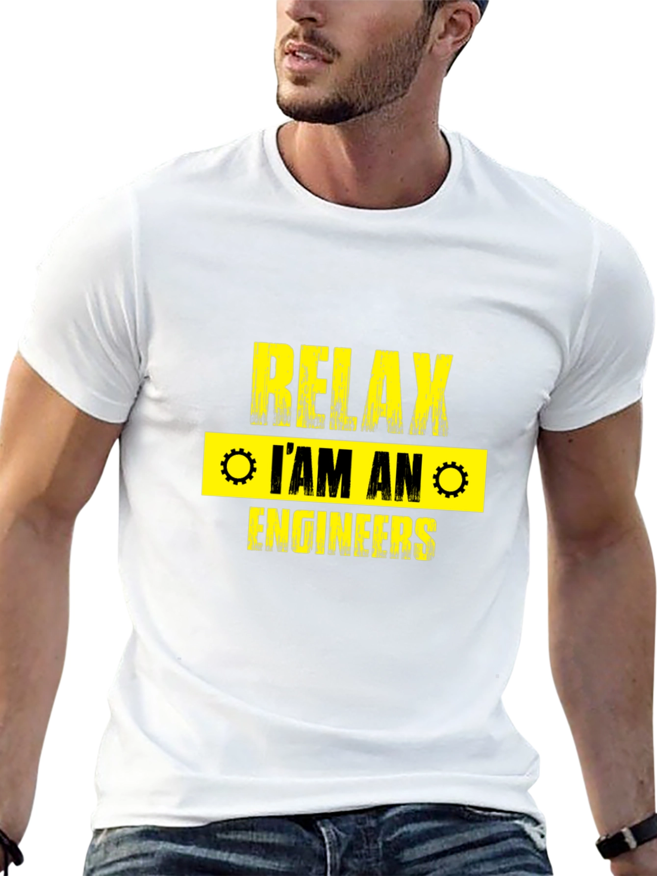Relax Im An Engineer T-Shirt - Black