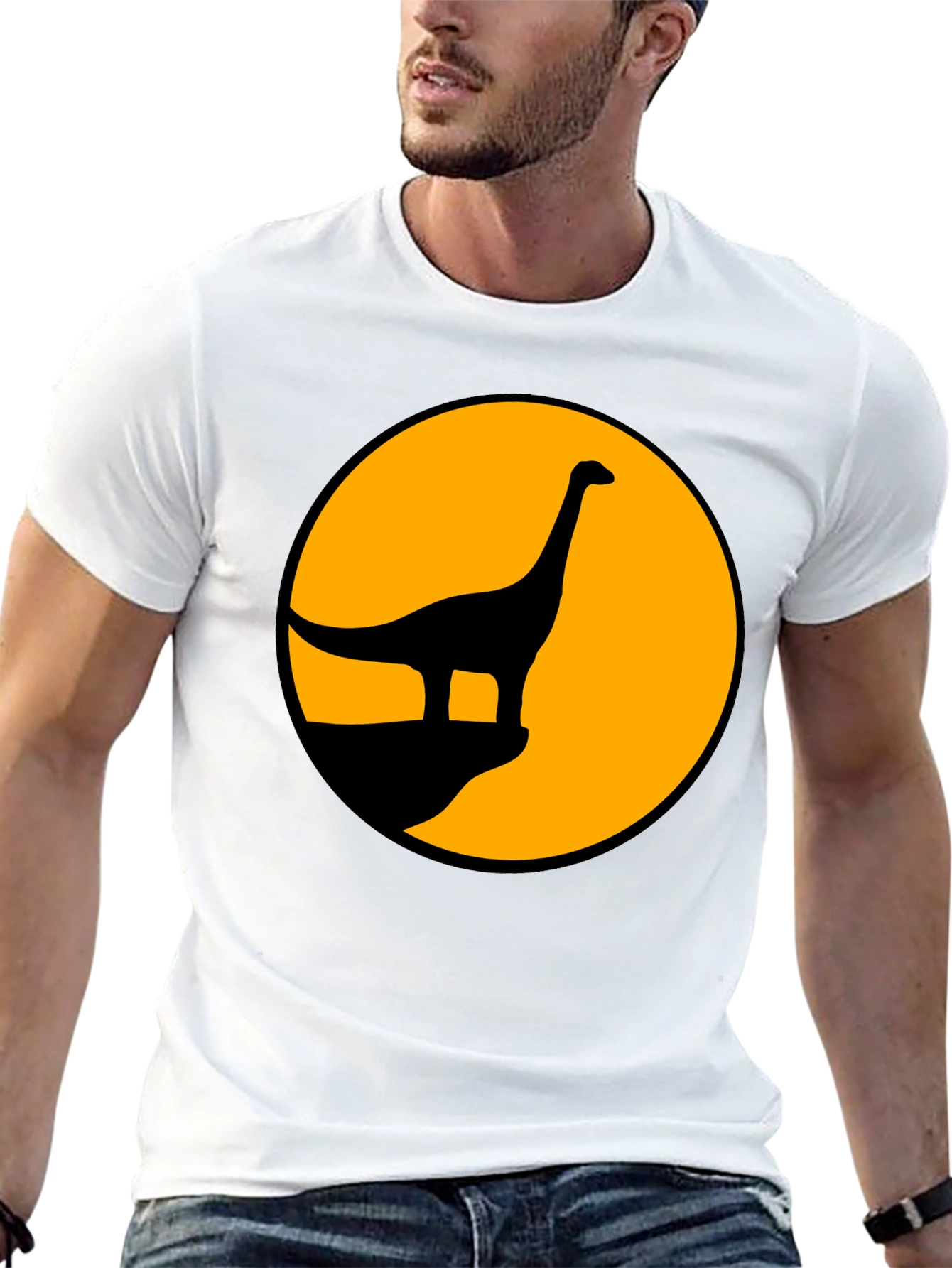 Dino Silhouette Graphic Tee