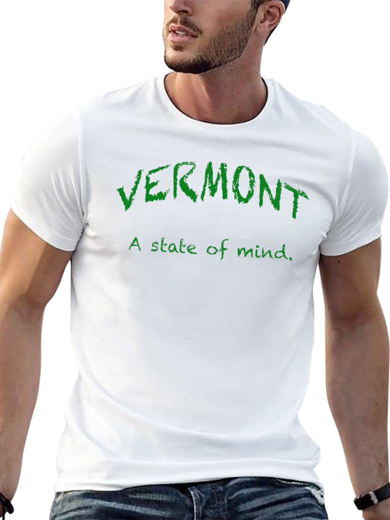 Vermont State of Mind T-Shirt - Black Cotton Tee