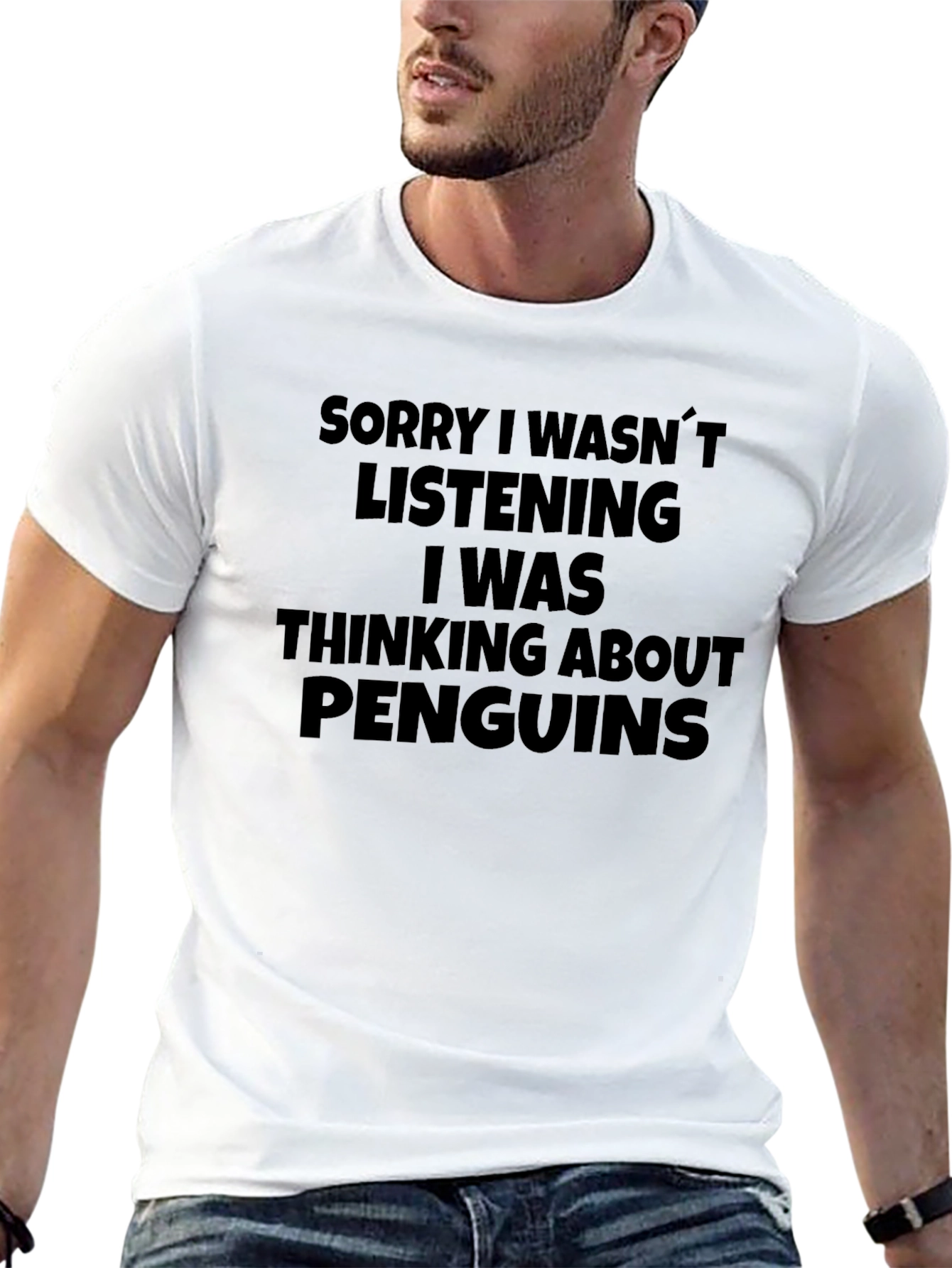 Penguin Thought T-Shirt - Funny Statement Tee