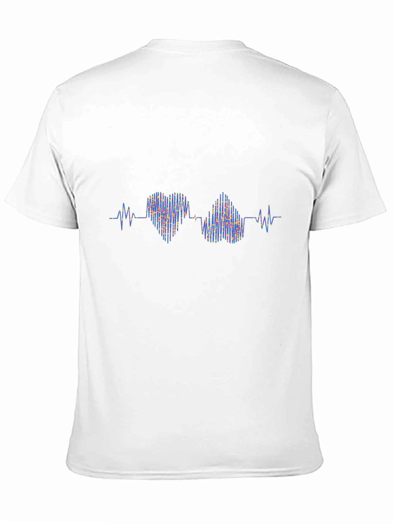 Heartbeat Love Graphic Black T-Shirt