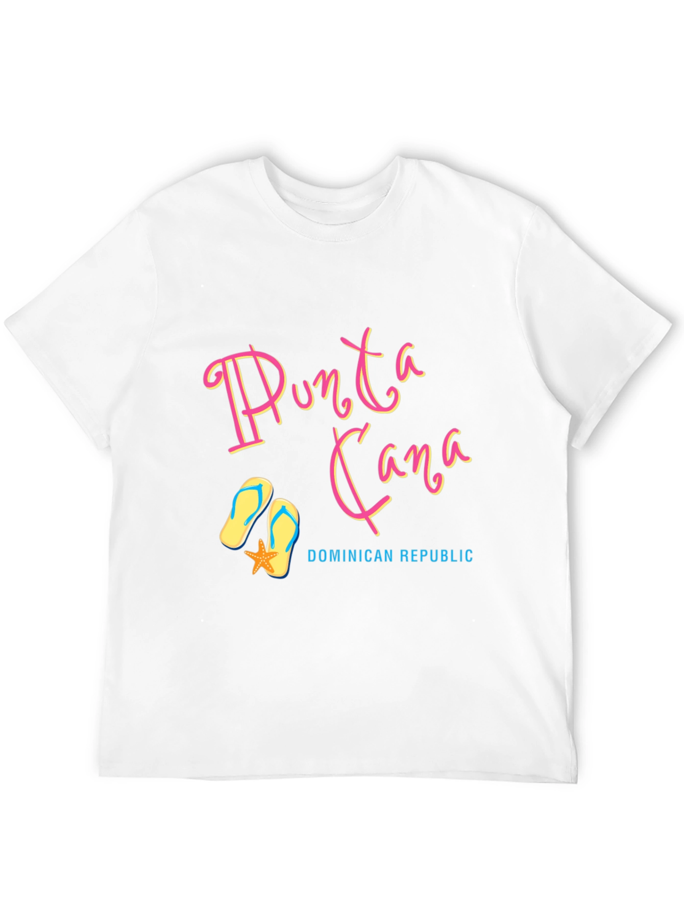 Punta Cana Souvenir T-Shirt - Black Cotton Tee