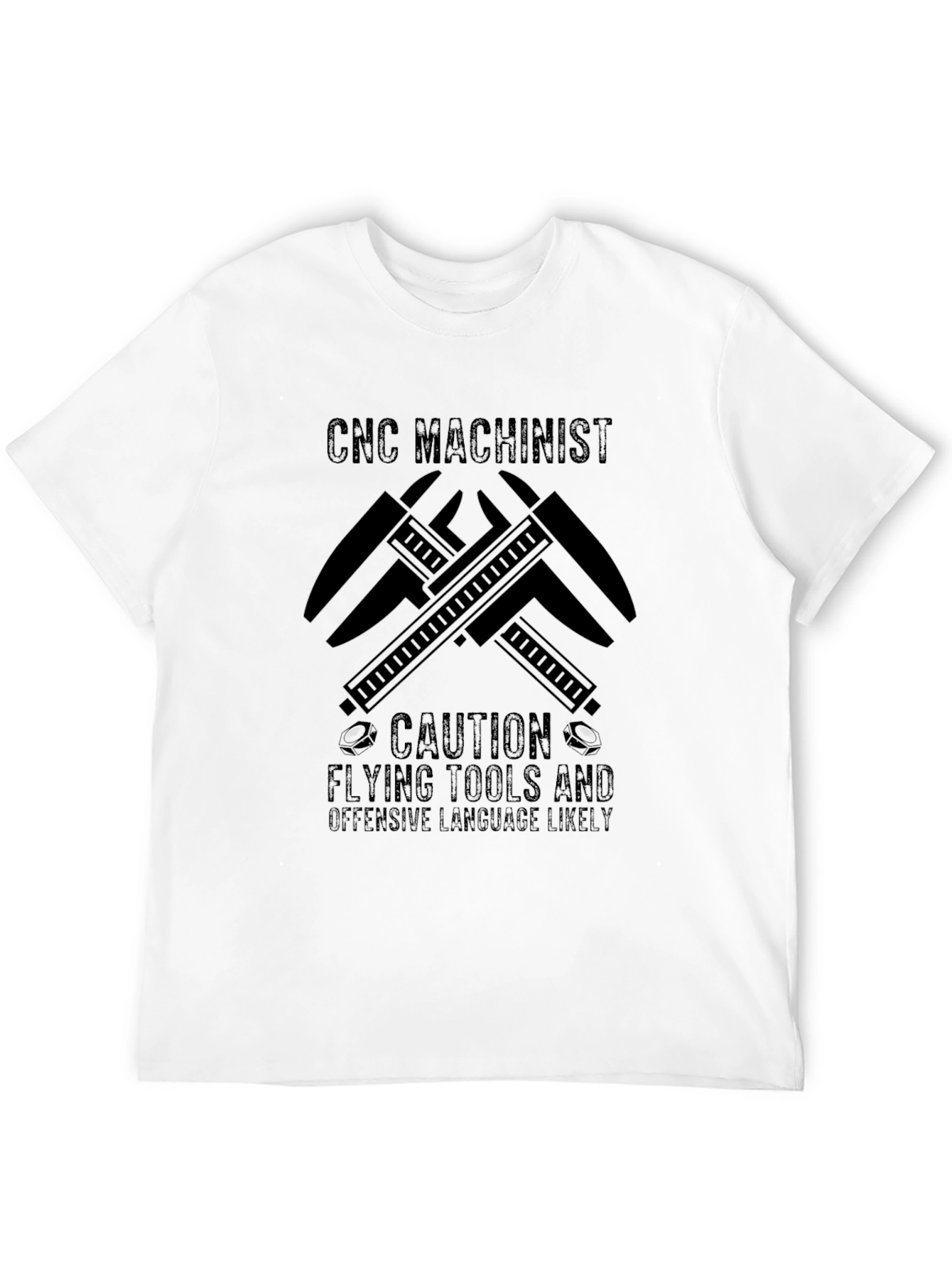 CNC Machinist Caution T-Shirt