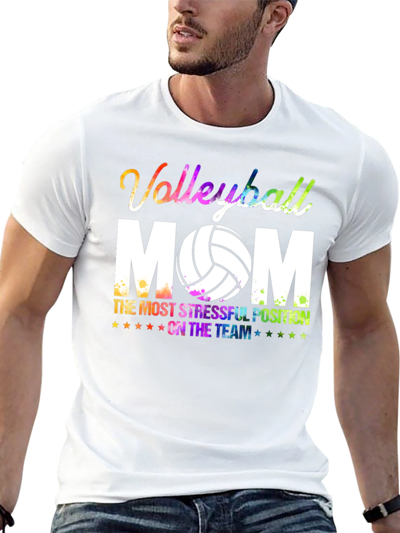 Volleyball Mom Graphic T-Shirt