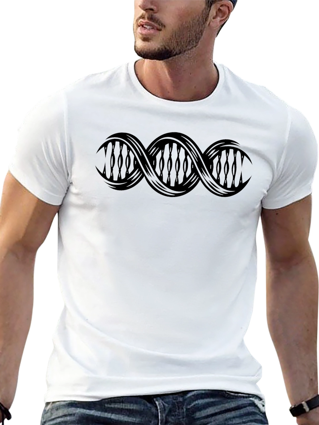 Tribal DNA Graphic Black T-Shirt