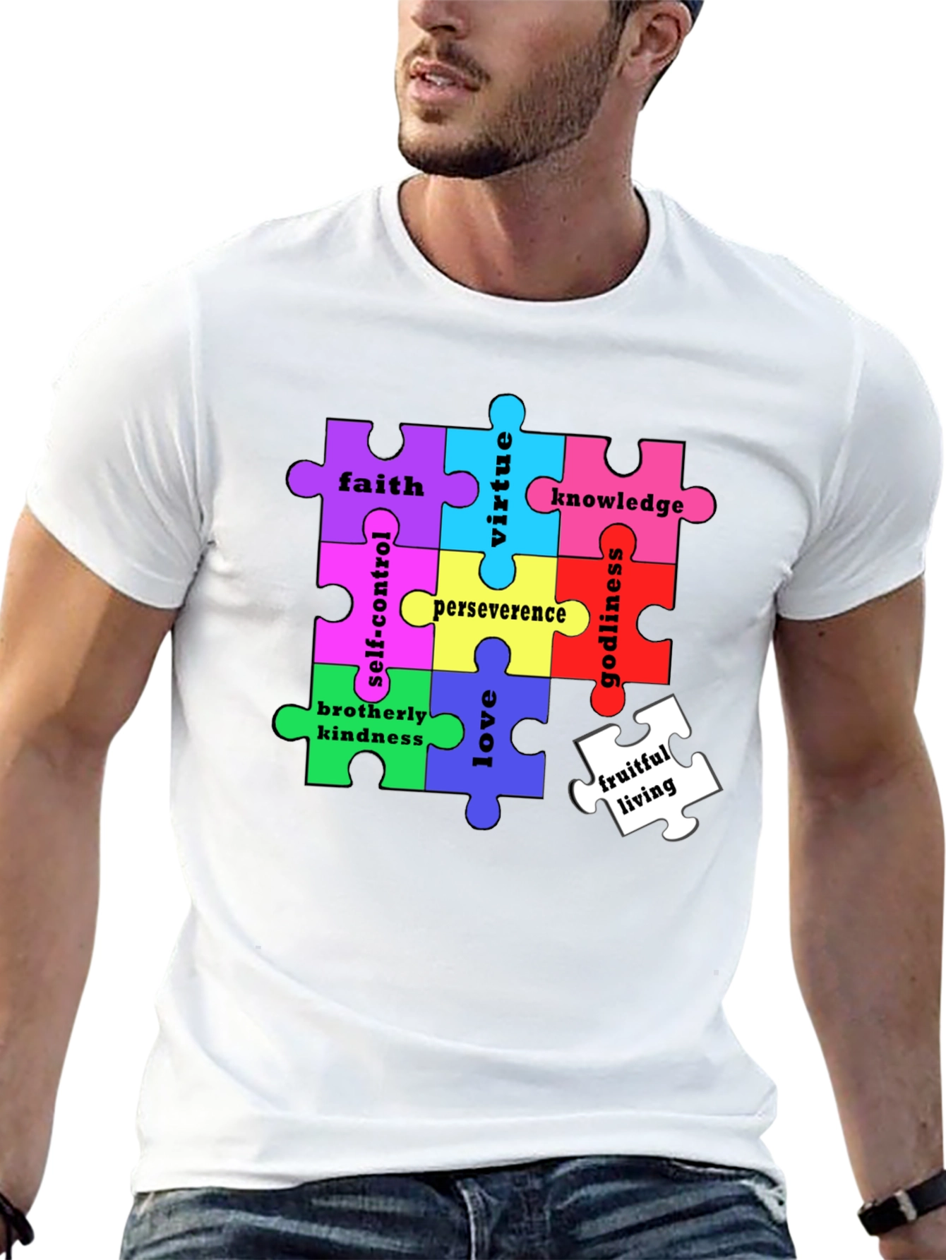 Virtues Puzzle Piece T-Shirt