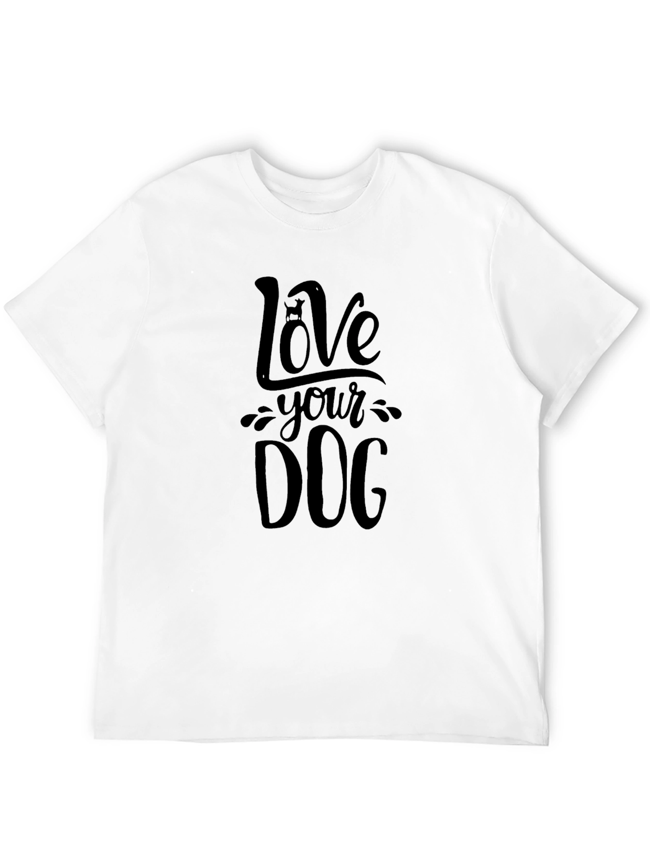 Love Your Dog Black T-Shirt