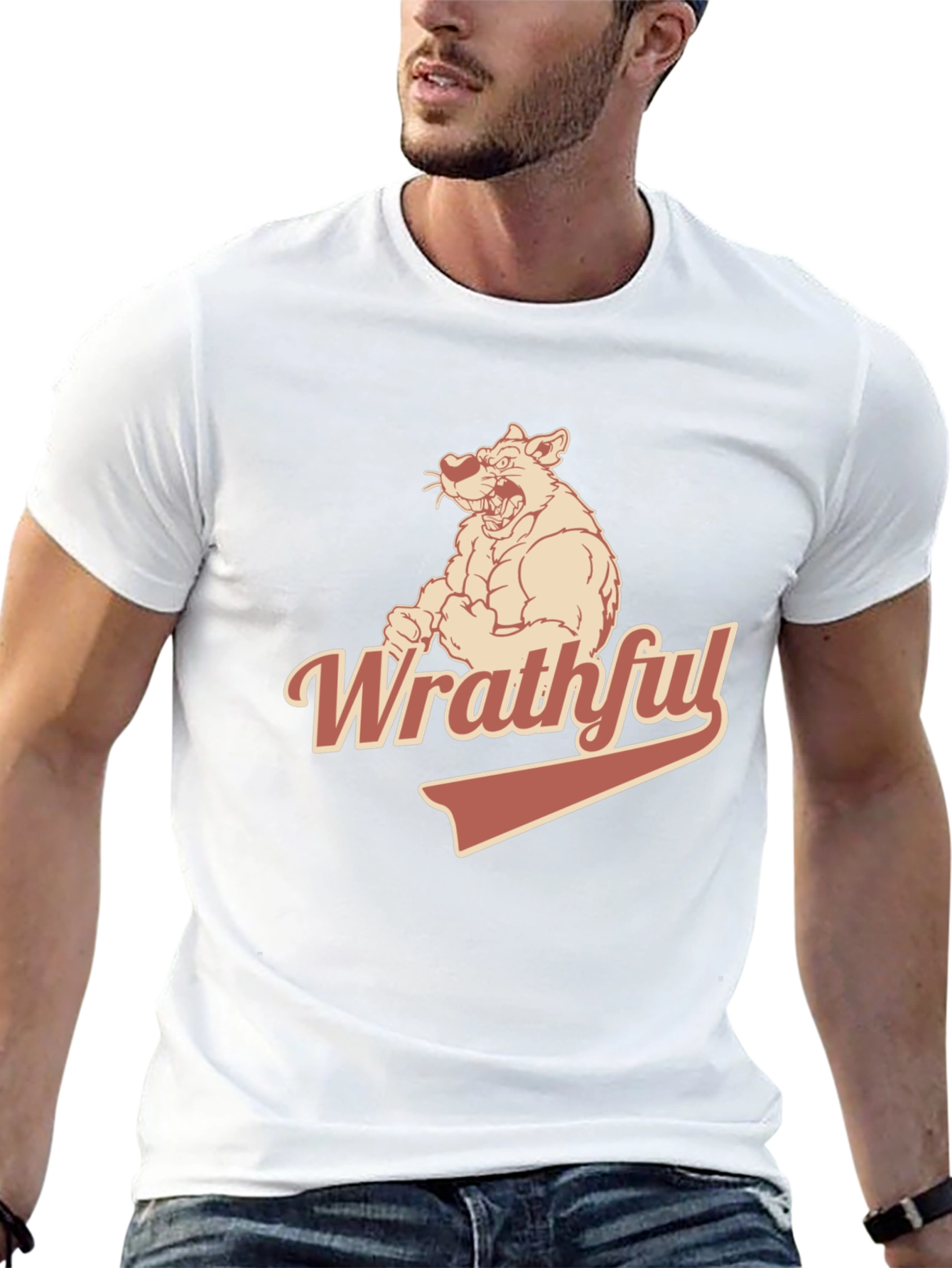 Wrathful Bear Graphic T-Shirt