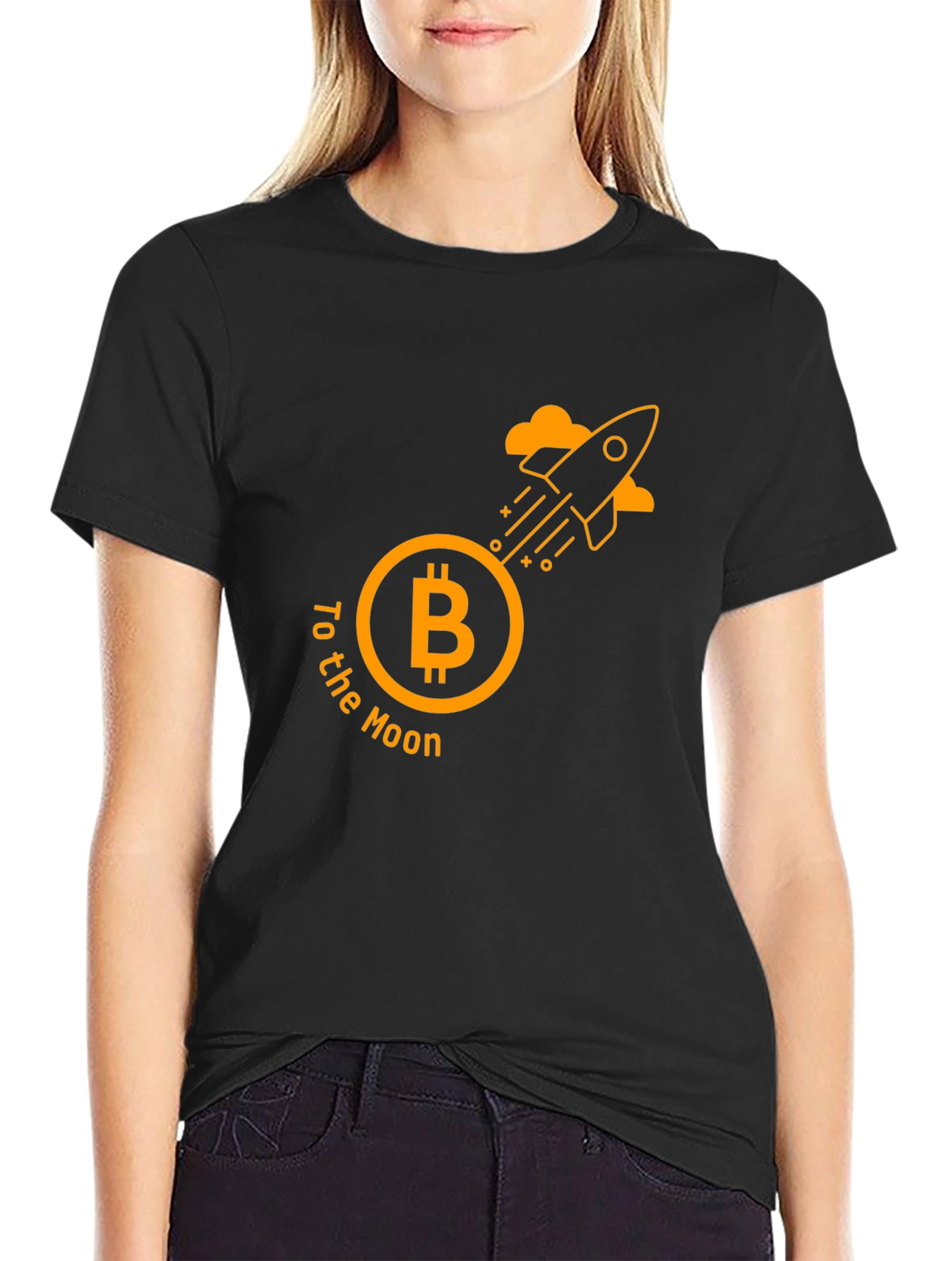 Bitcoin To The Moon Graphic Tee