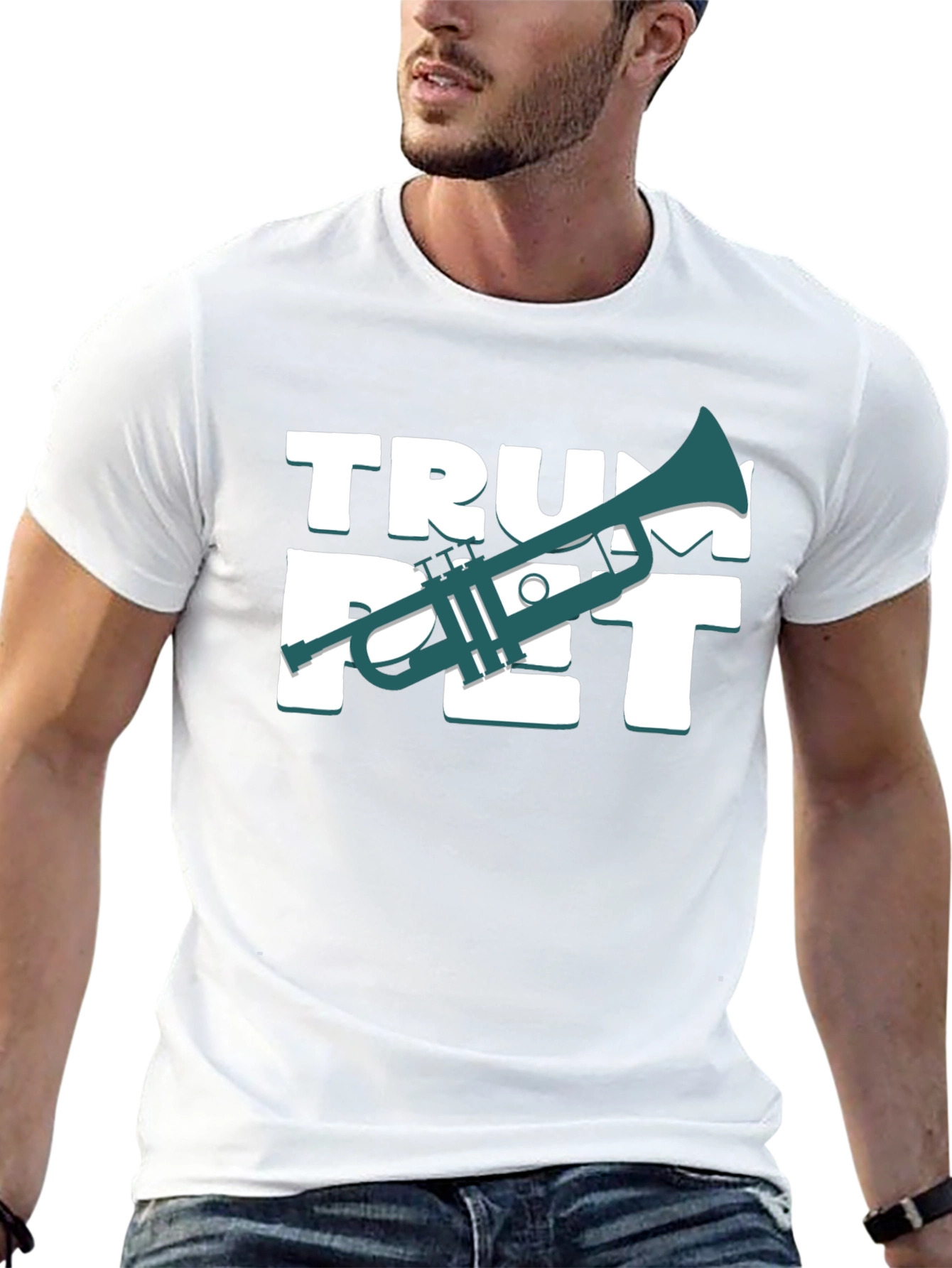 Trumpet Graphic Tee - Musician T-Shirt