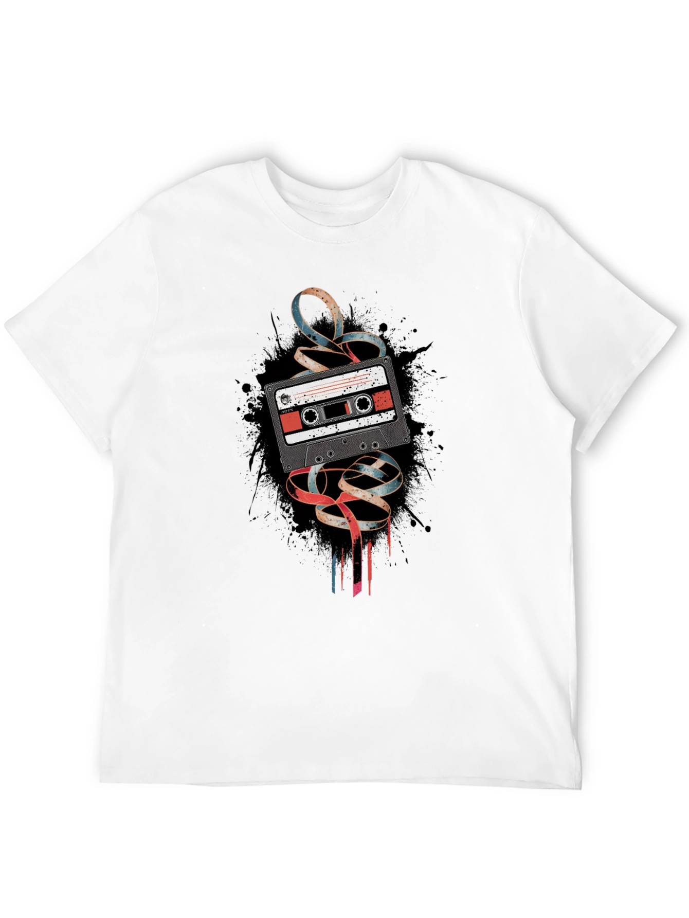 Retro Cassette Tape Graphic T-Shirt