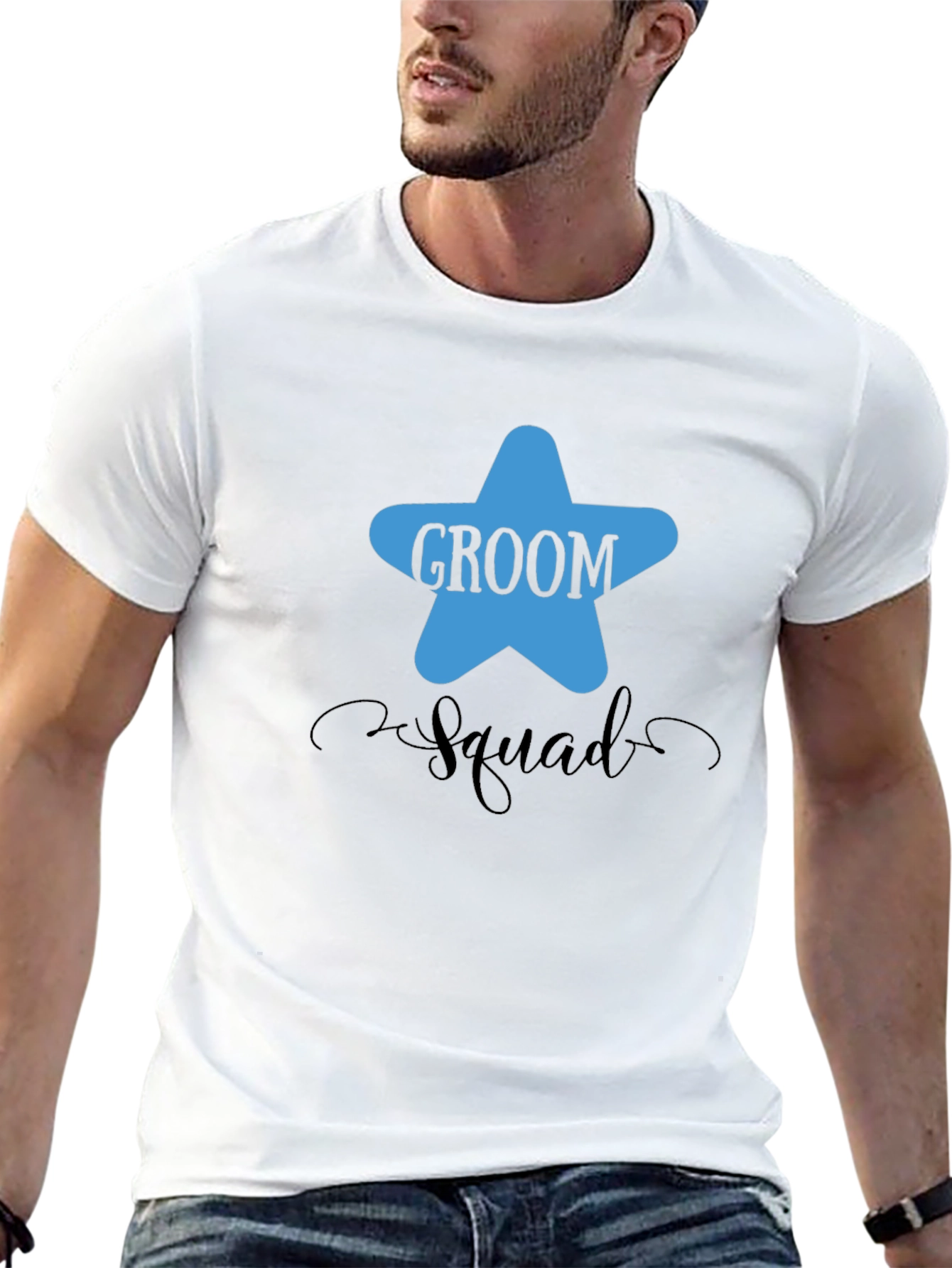 Groom Squad Graphic T-Shirt - Black