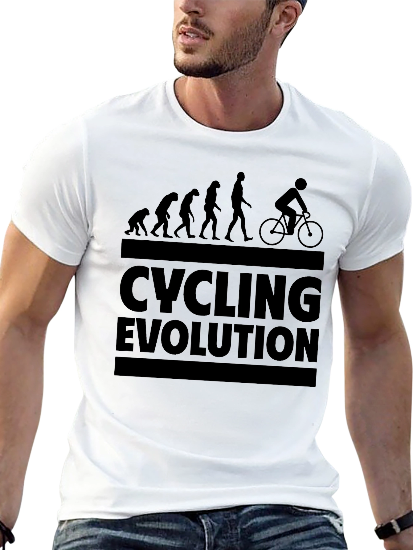 Cycling Evolution T-Shirt - Funny Cyclist Tee