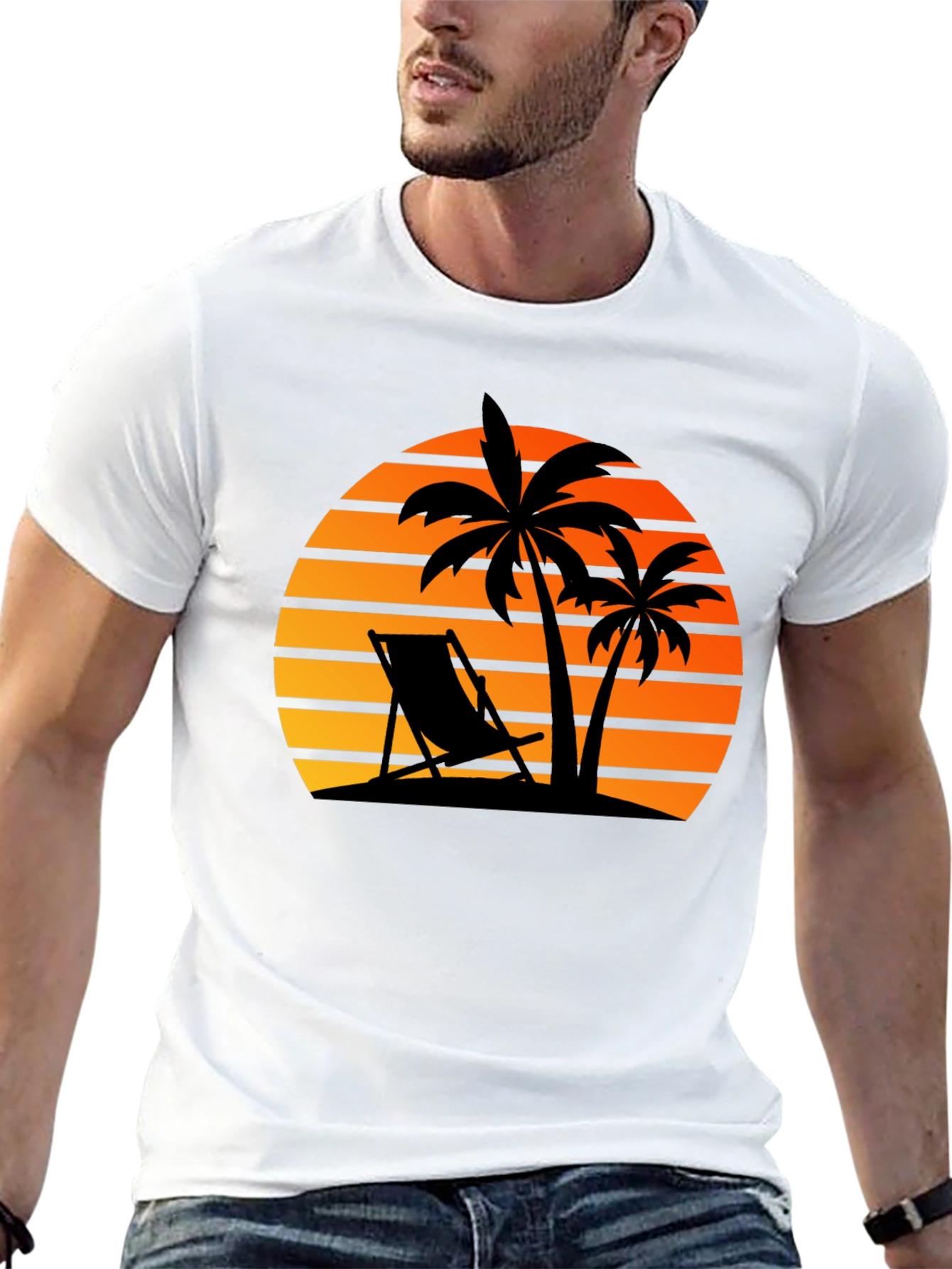 Sunset Beach Graphic T-Shirt