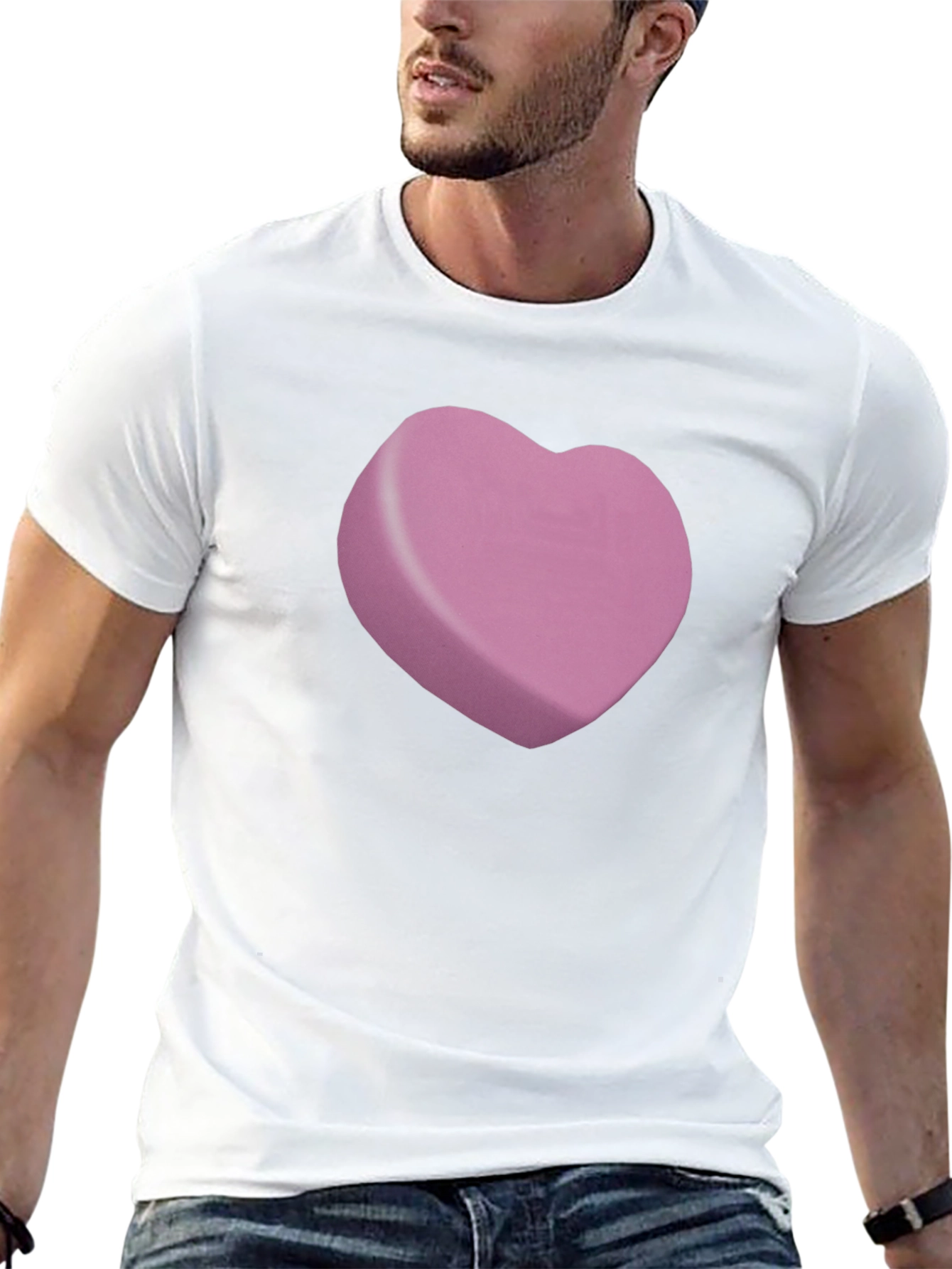 Heart Candy Graphic Black T-Shirt