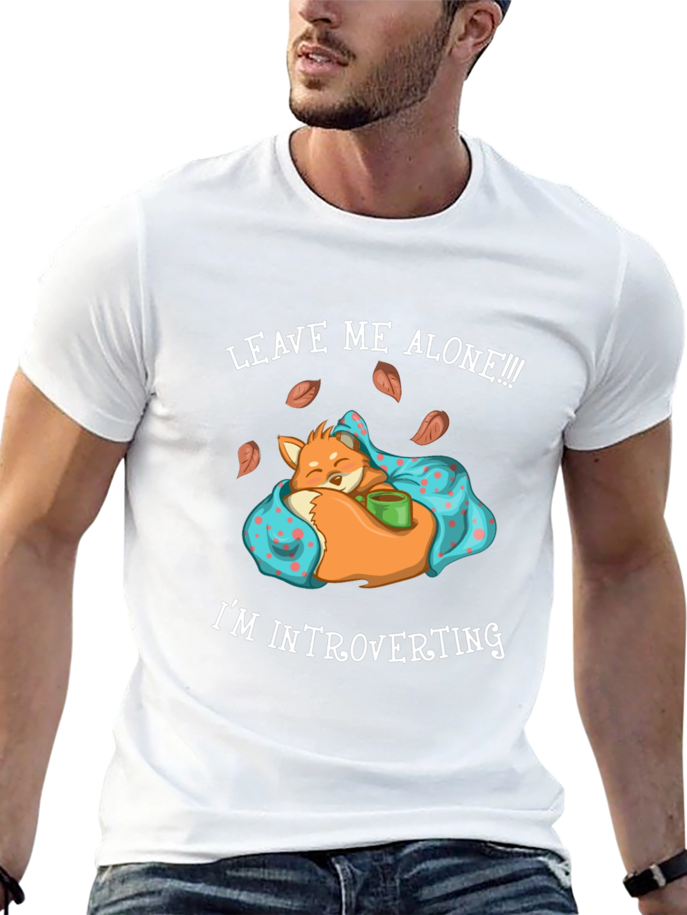 Introverting Fox Graphic Tee - Leave Me Alone!