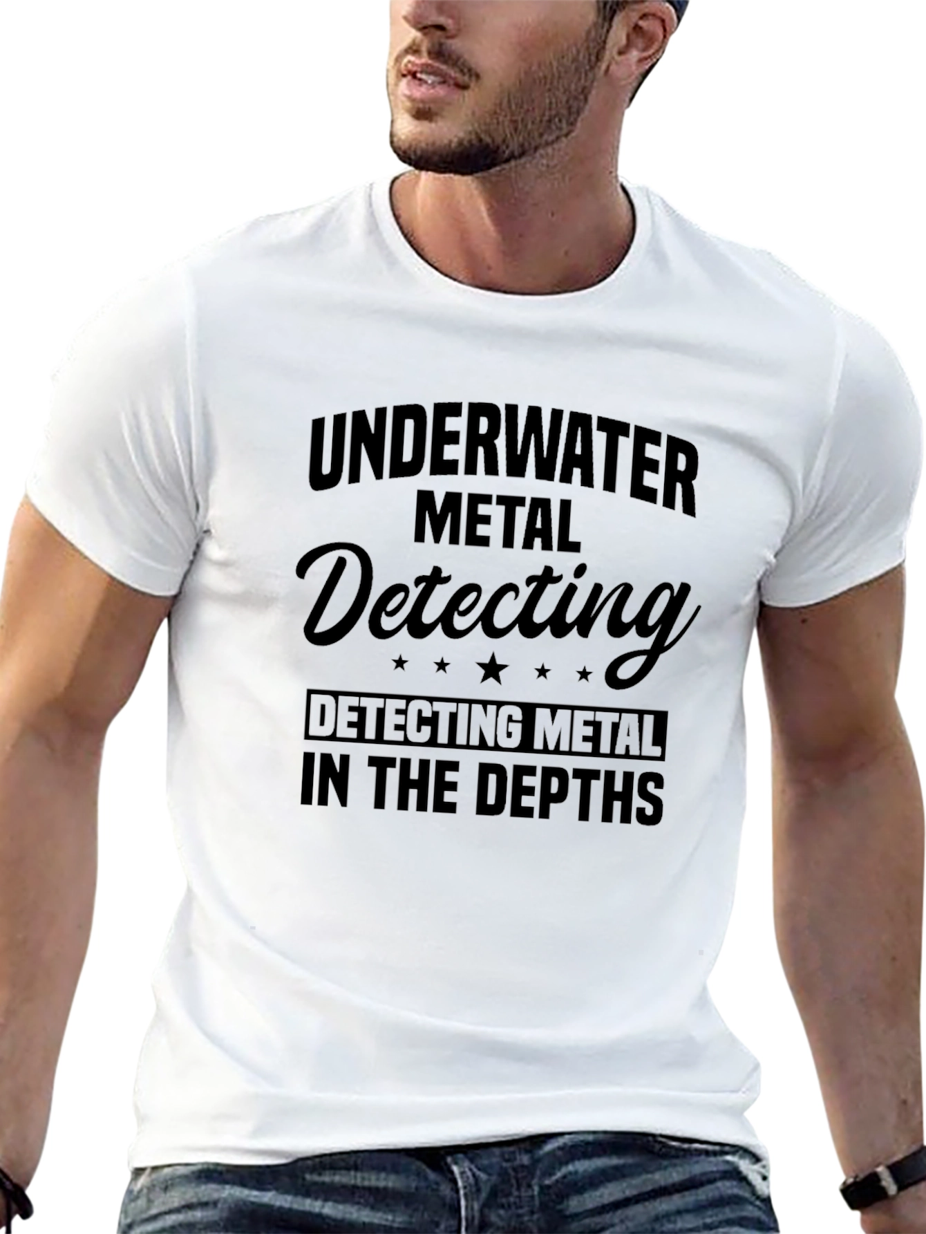 Underwater Metal Detecting Black T-Shirt