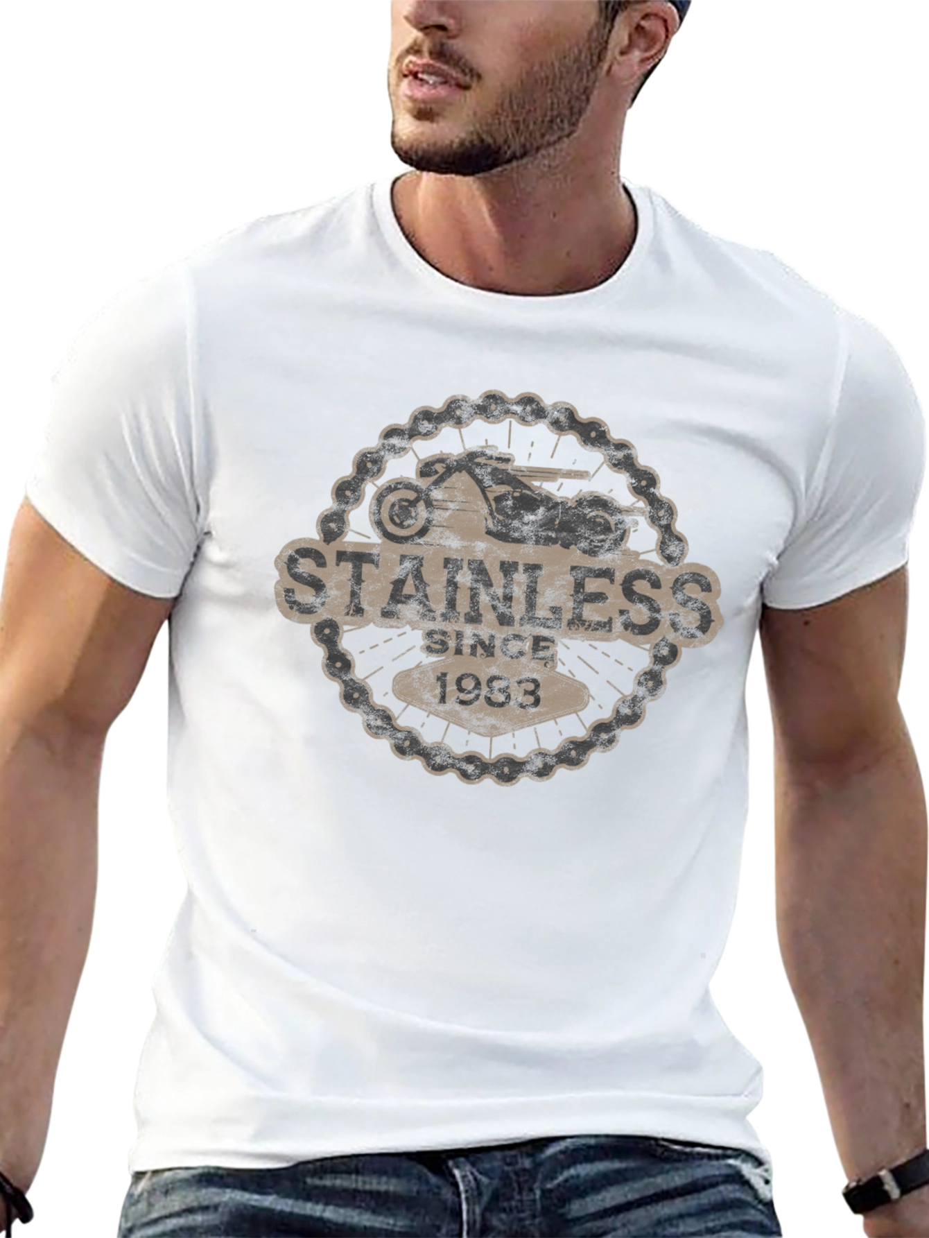 Stainless Since 1983 Motorcycle T-Shirt