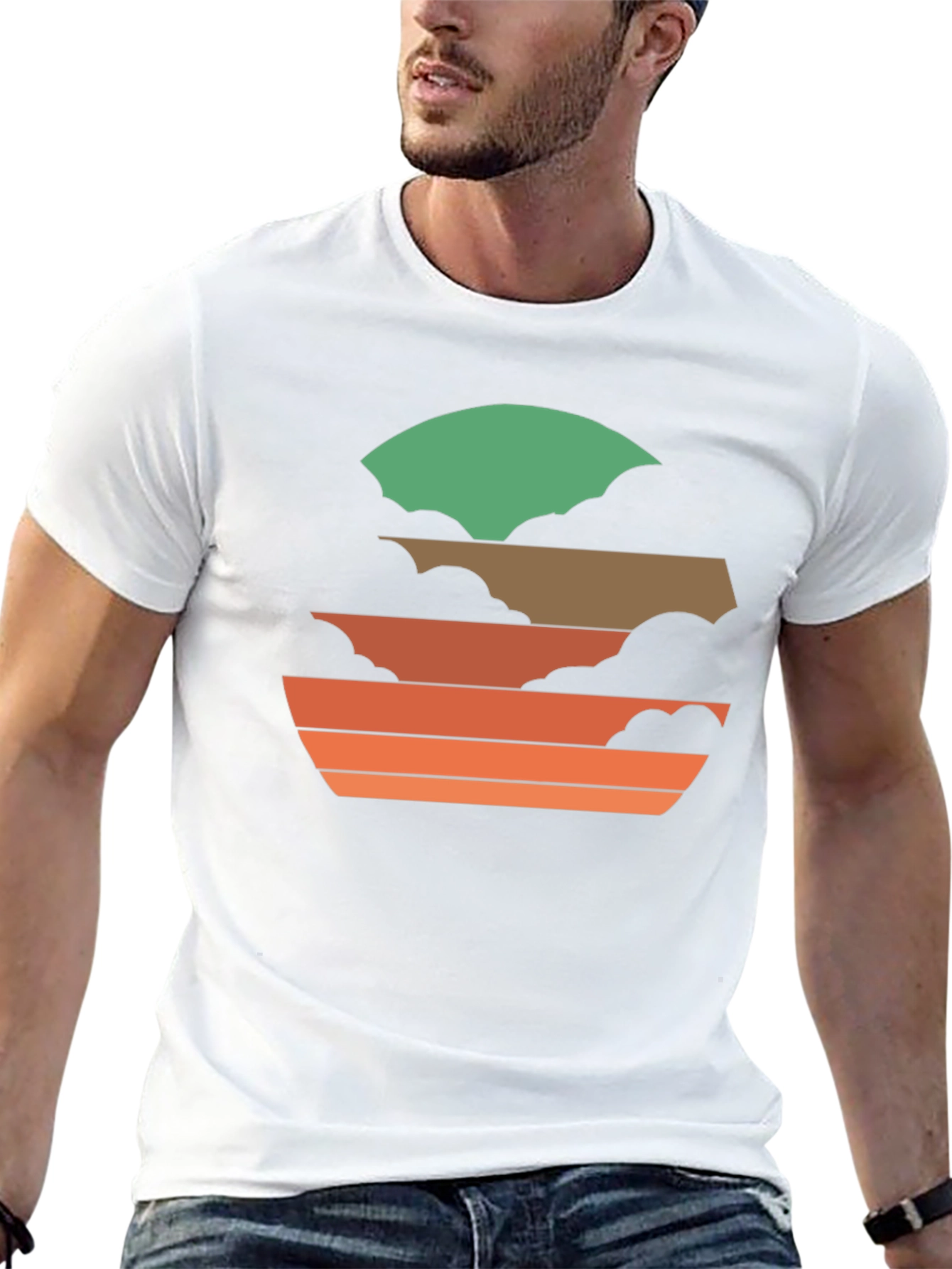 Retro Sunset Graphic Tee - Cool Casual Wear