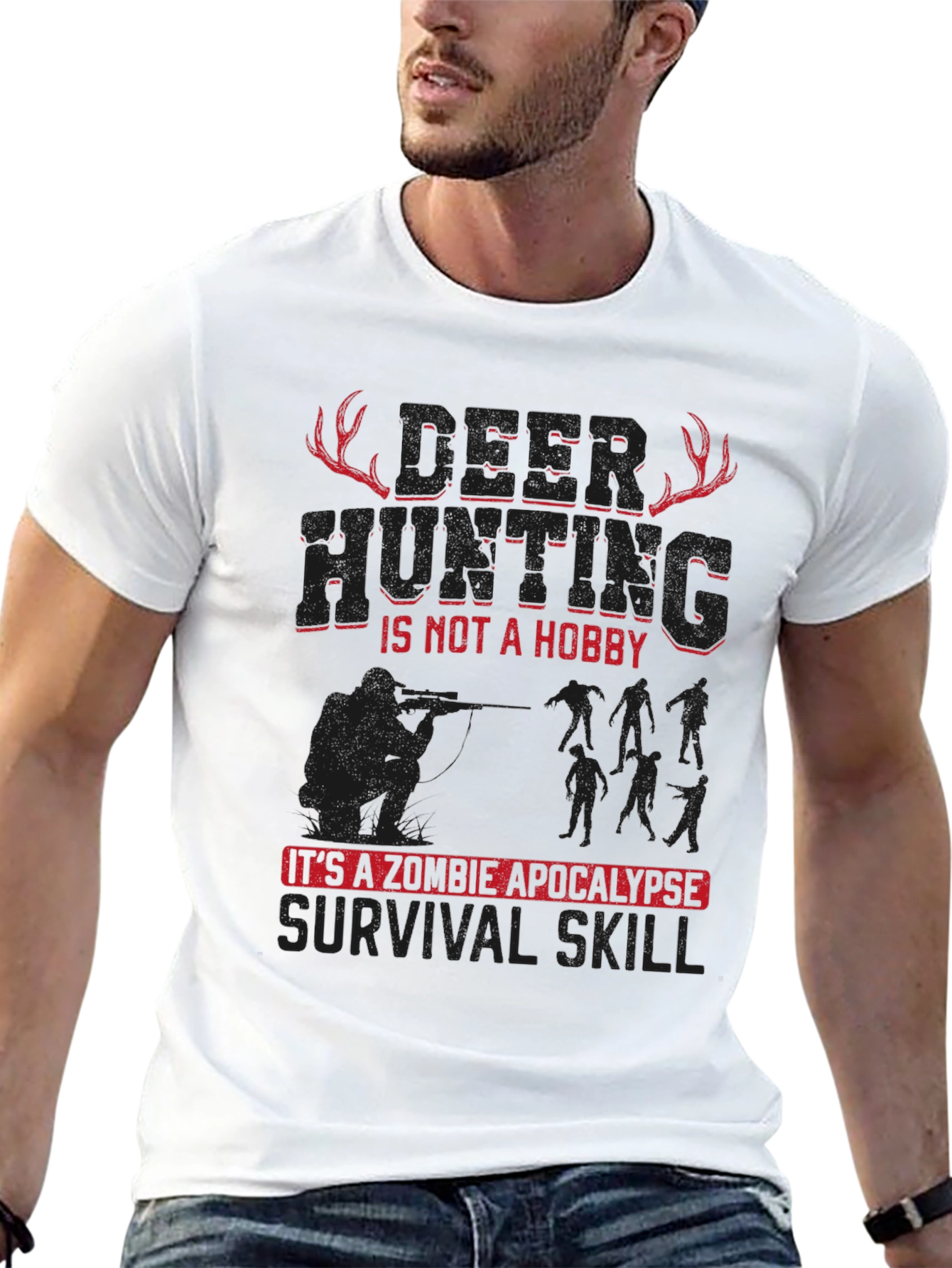 Zombie Apocalypse Survival Skill Graphic Tee