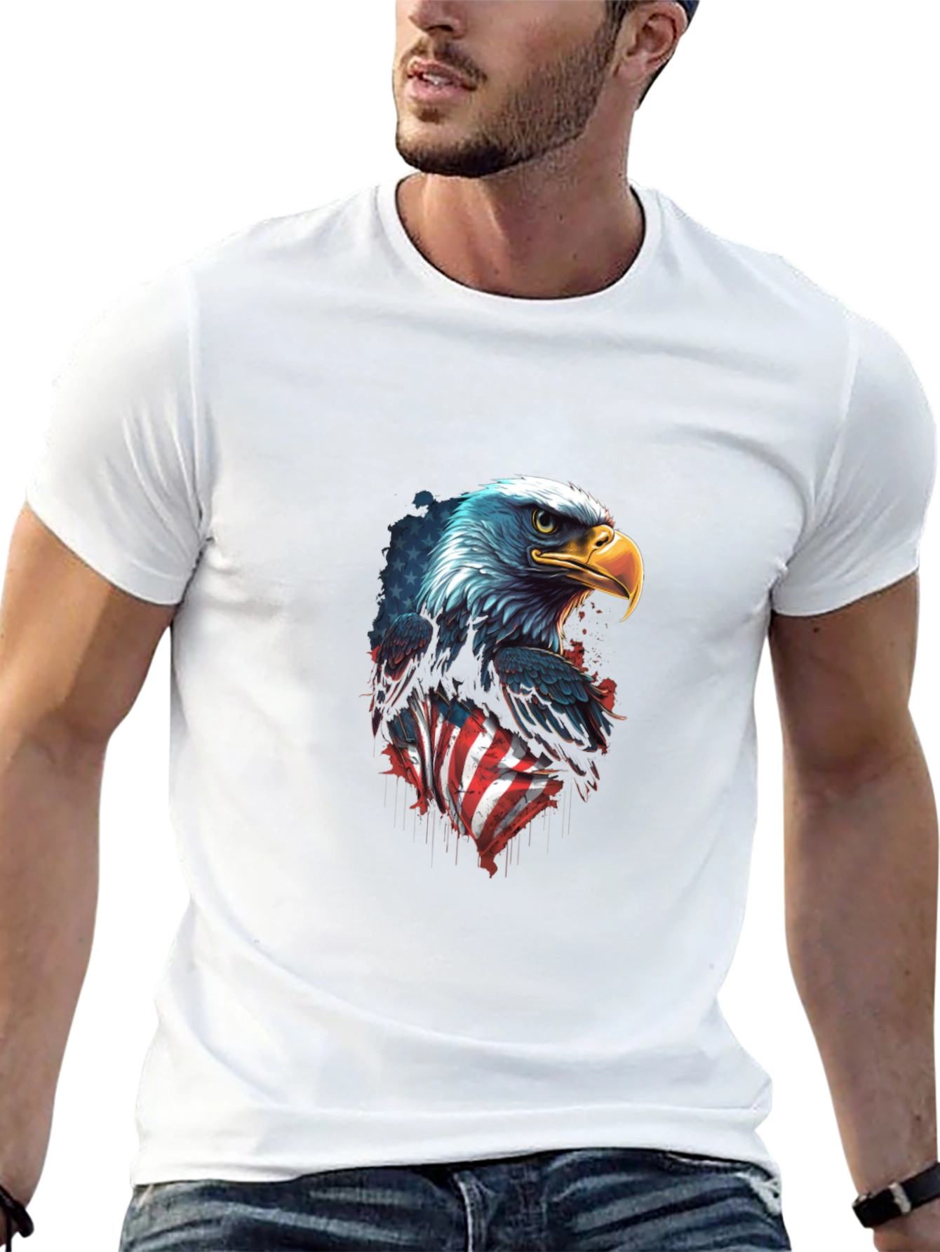 American Eagle Flag Graphic T-Shirt