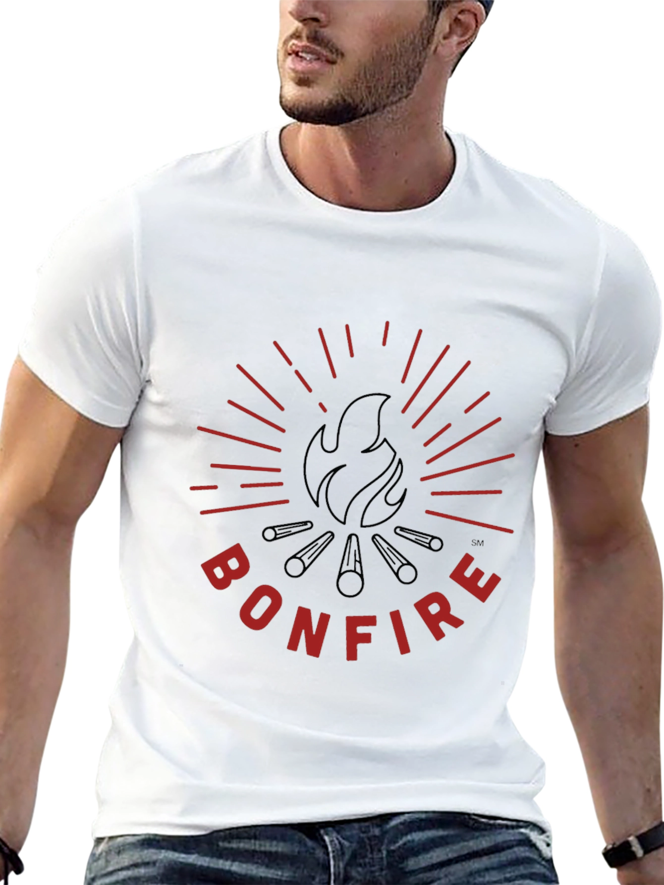 Bonfire Graphic Tee - Black Cotton T-Shirt