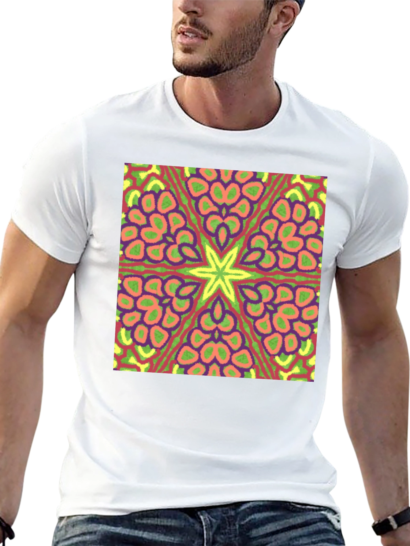 Kaleidoscope Starburst Tee - Black