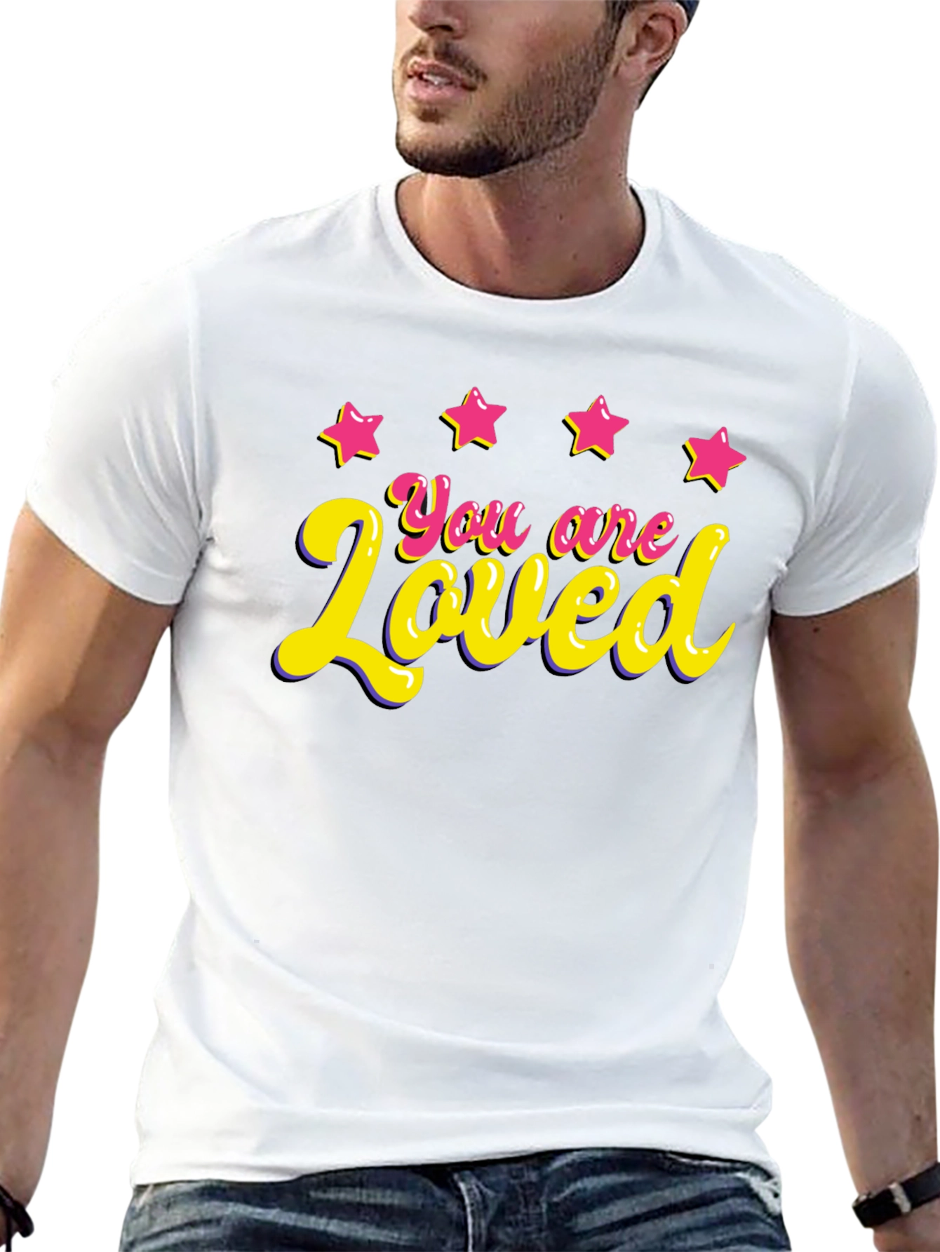 You are Loved Graphic T-Shirt - Black