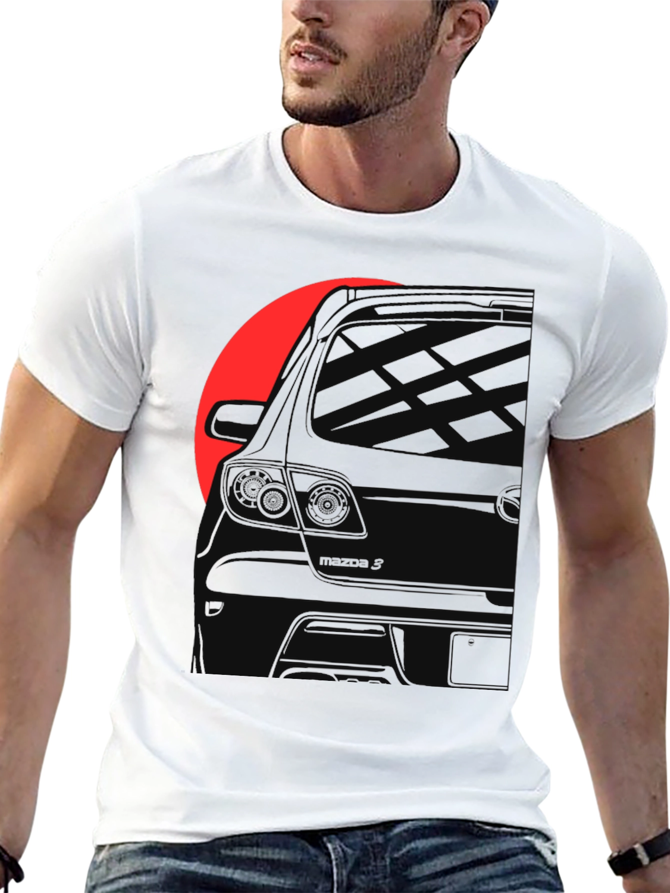 Car Silhouette Black Graphic Tee