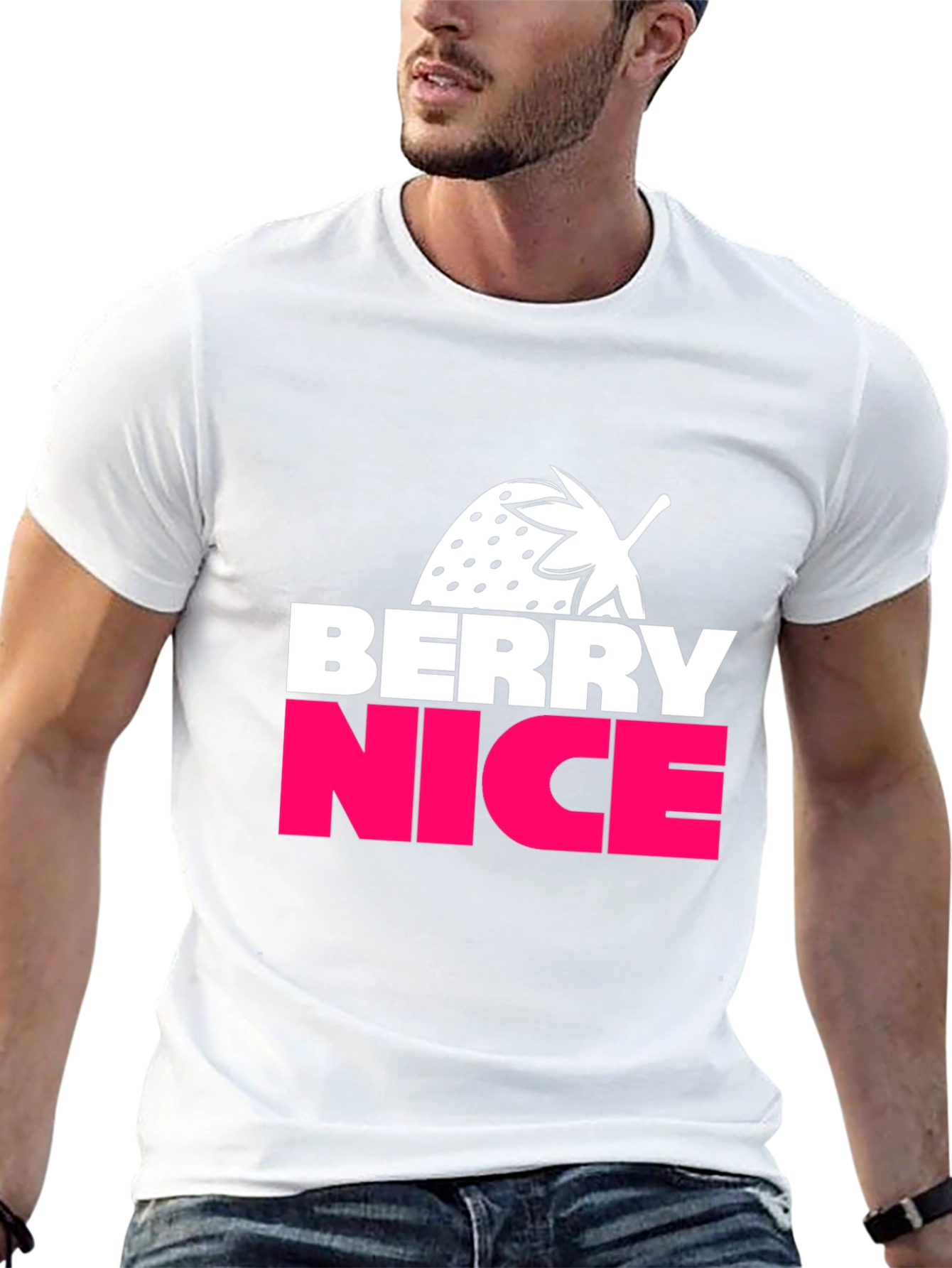 Berry Nice Graphic Tee - Casual Black T-Shirt