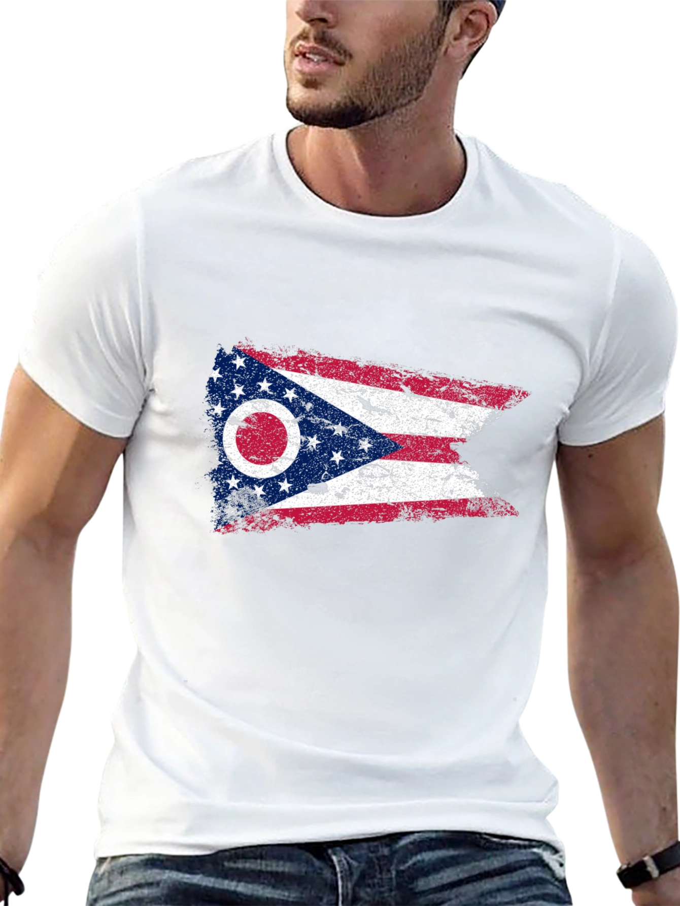 Ohio Flag Graphic T-Shirt
