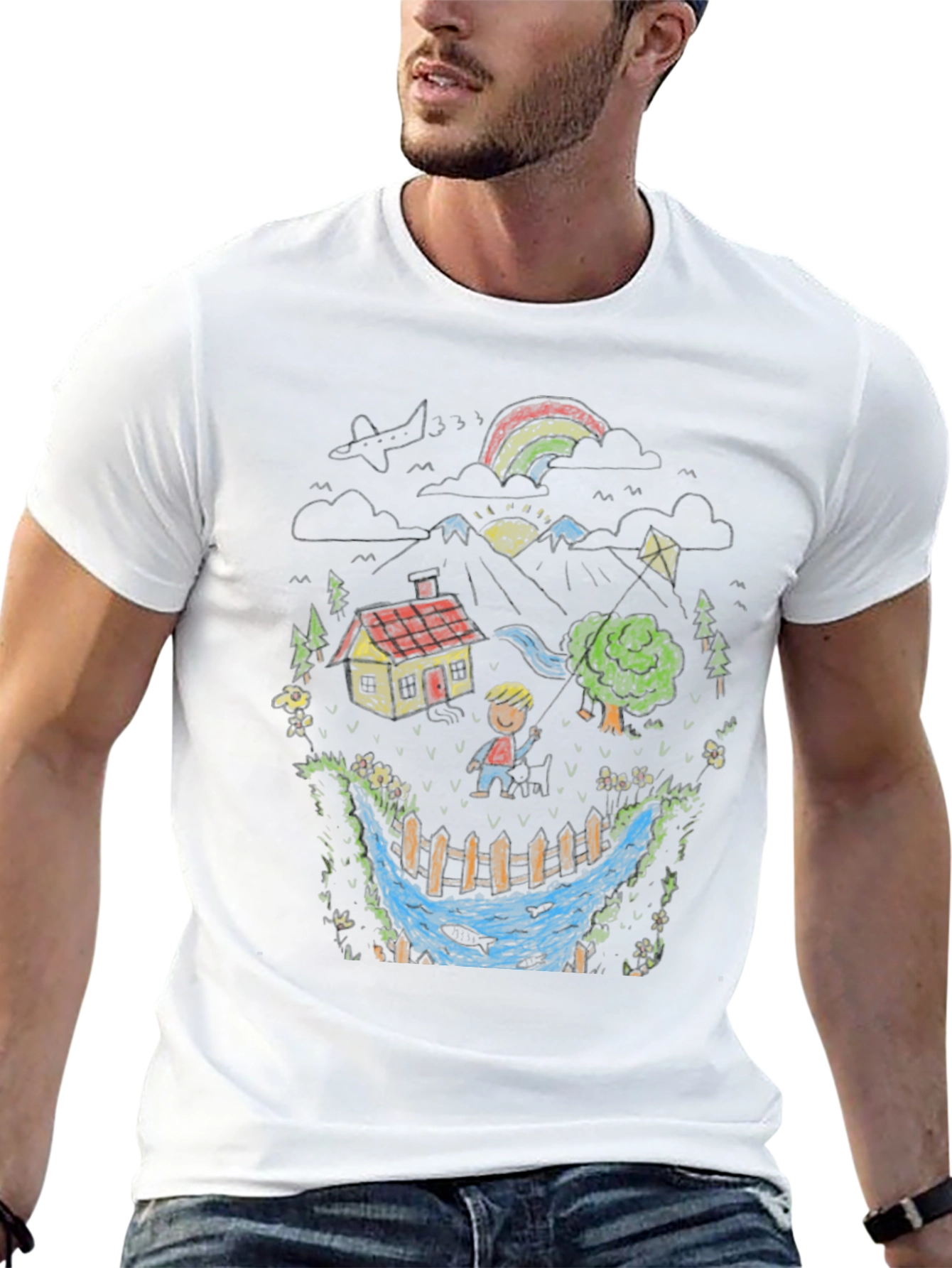 Nature Doodle T-Shirt - Artistic Menswear