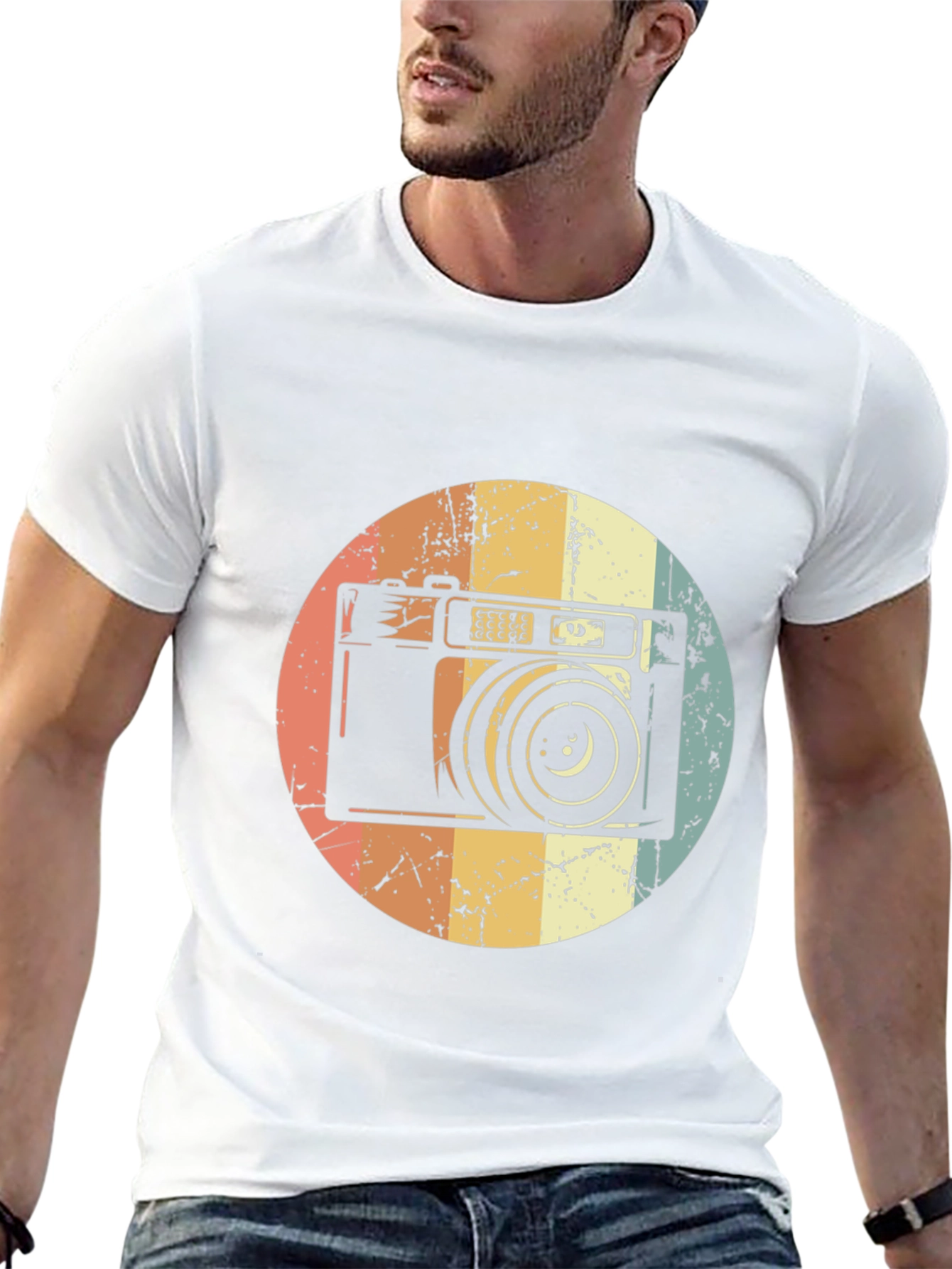 Retro Camera Graphic T-Shirt