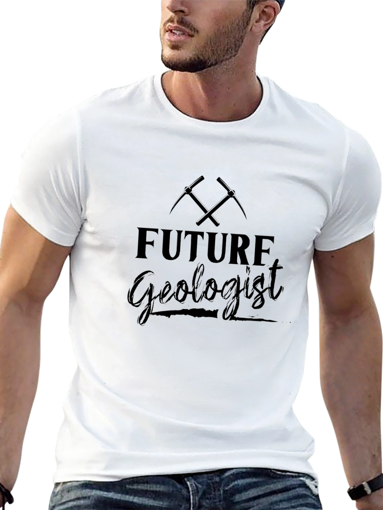 Future Geologist Pickaxe Graphic T-Shirt